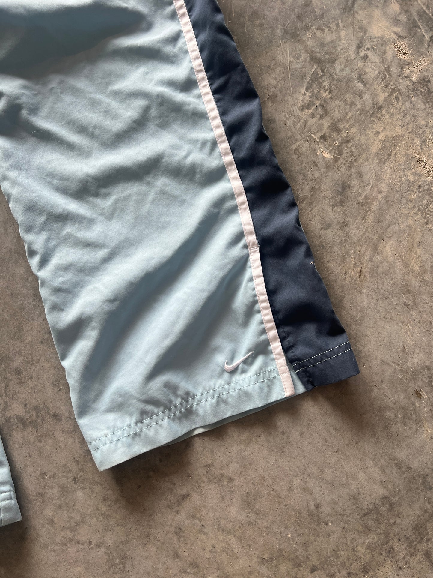 Vintage Aqua Blue Nike Track Pants - L