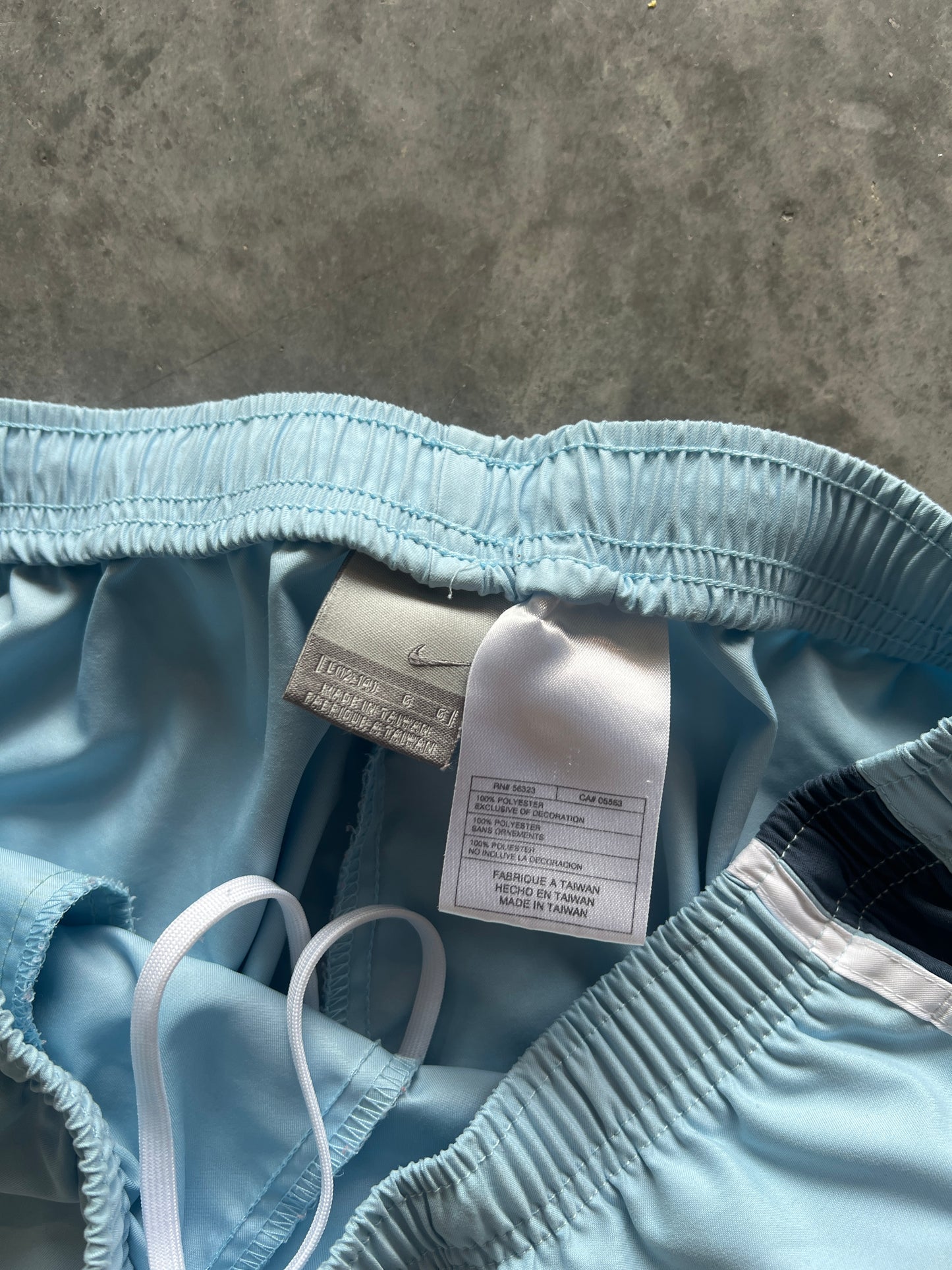 Vintage Aqua Blue Nike Track Pants - L