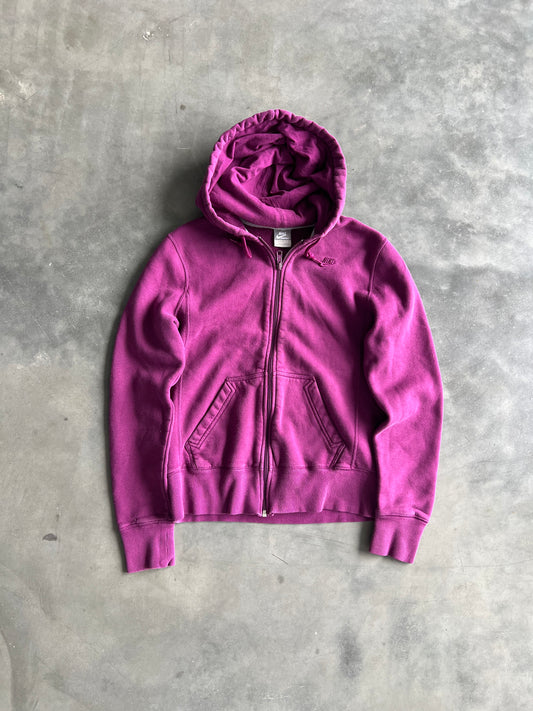 Vintage Plum Nike Zip Up Hoodie - S