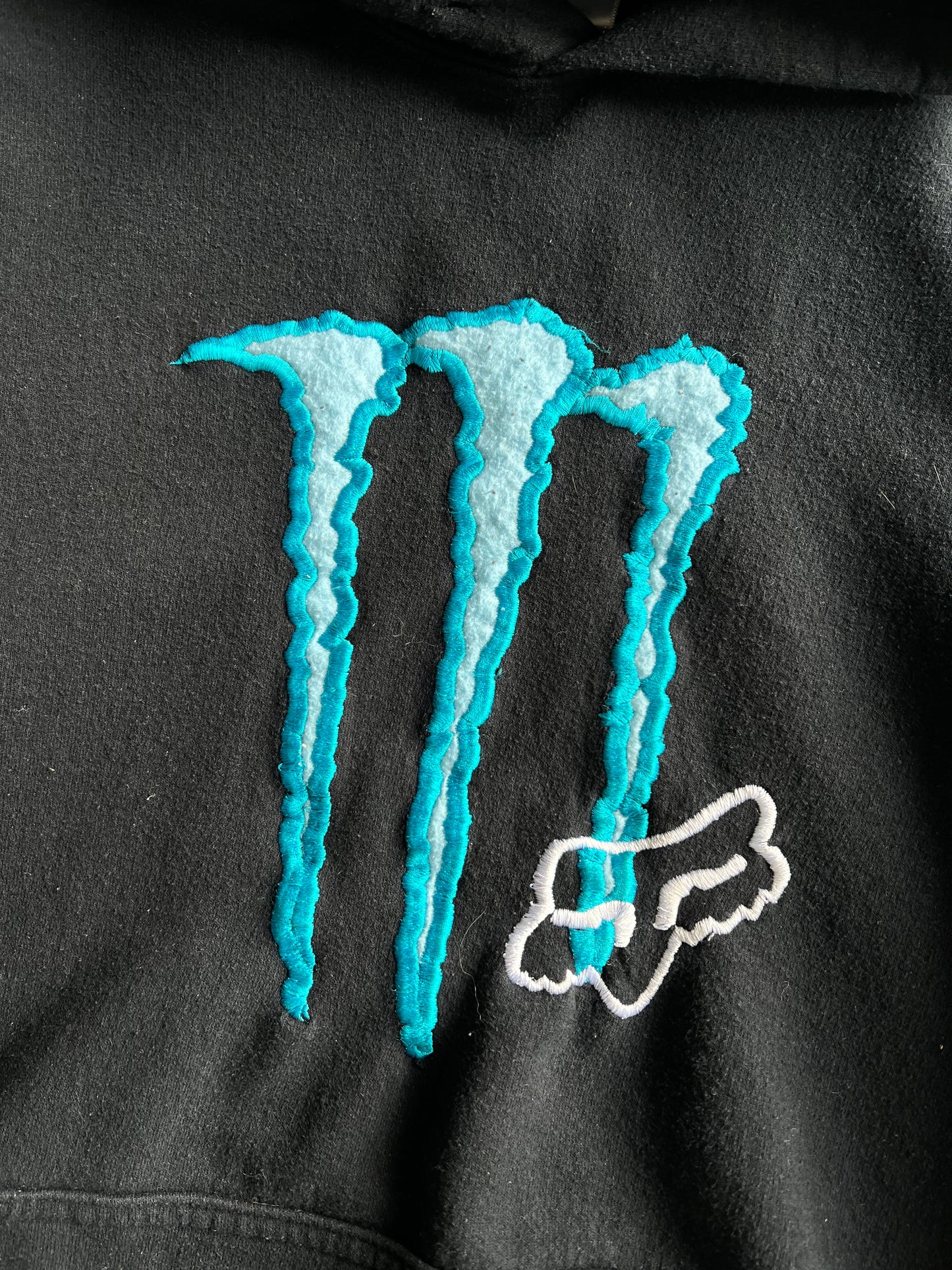 Vintage Black Monster Energy Hoodie - XL