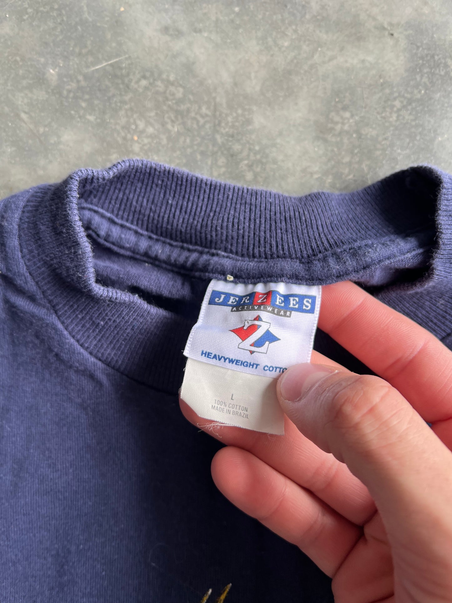 Vintage Navy Blue Deer Wilderness Shirt - L