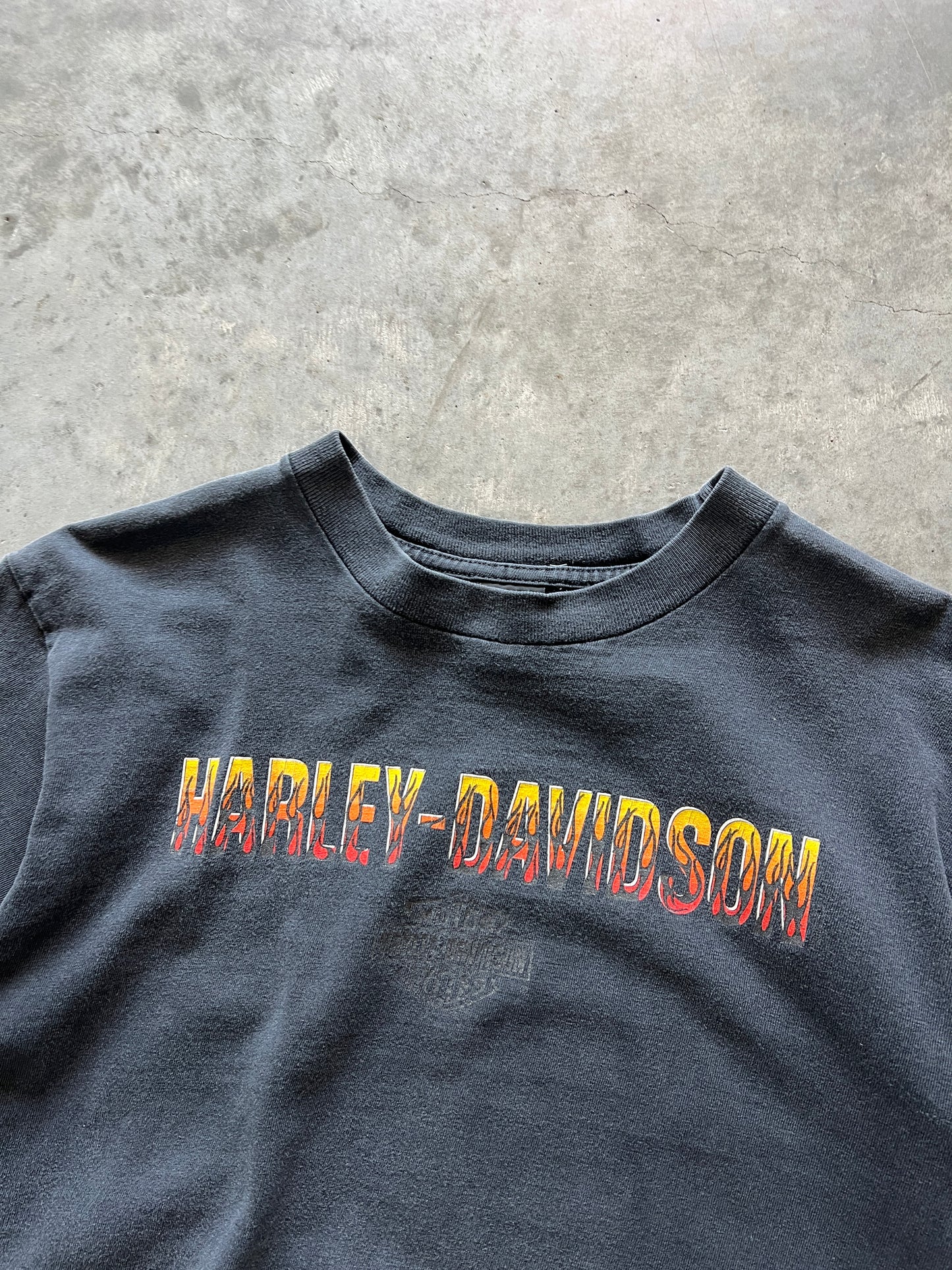 Vintage Black Harley Davidson Shirt - M