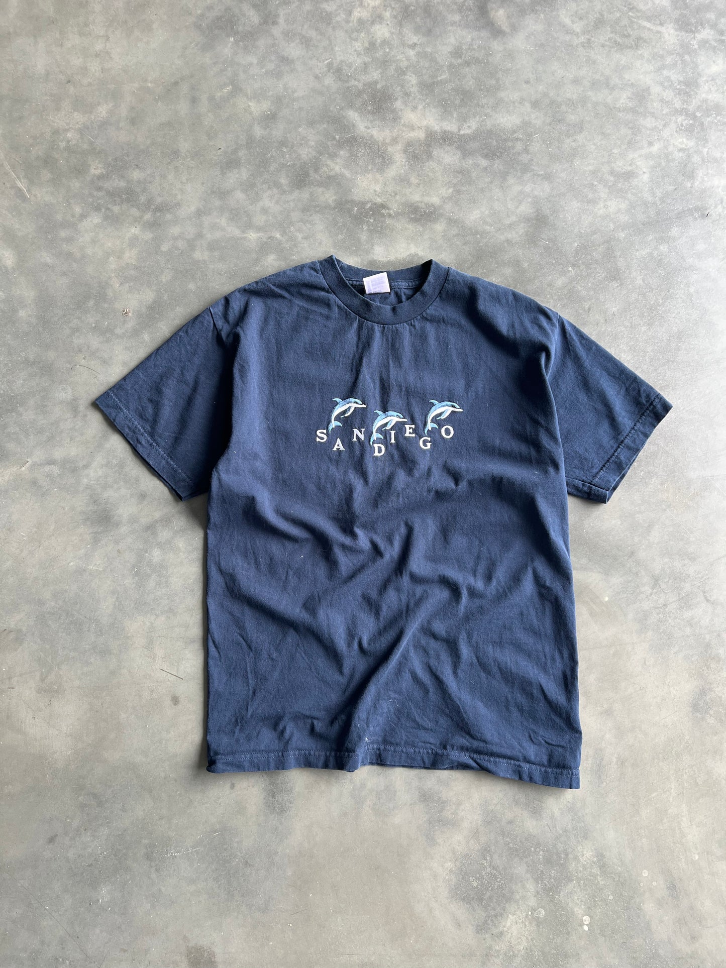 Vintage Blue San Diego Dolphin Shirt  - L