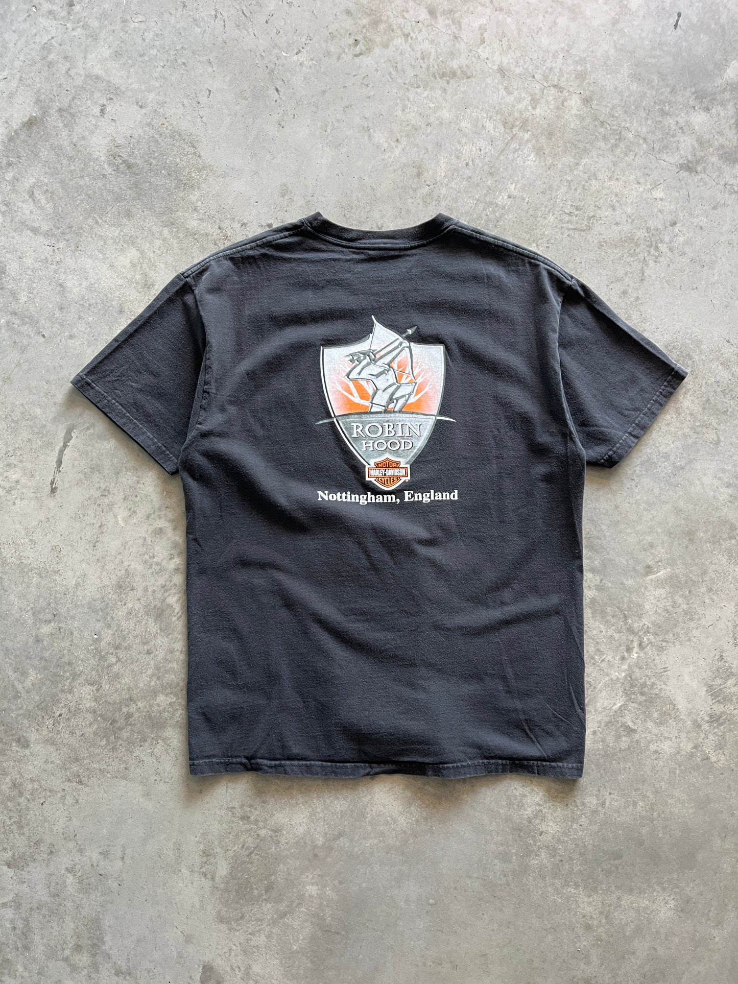 Vintage Black Harley Davidson Shirt - L