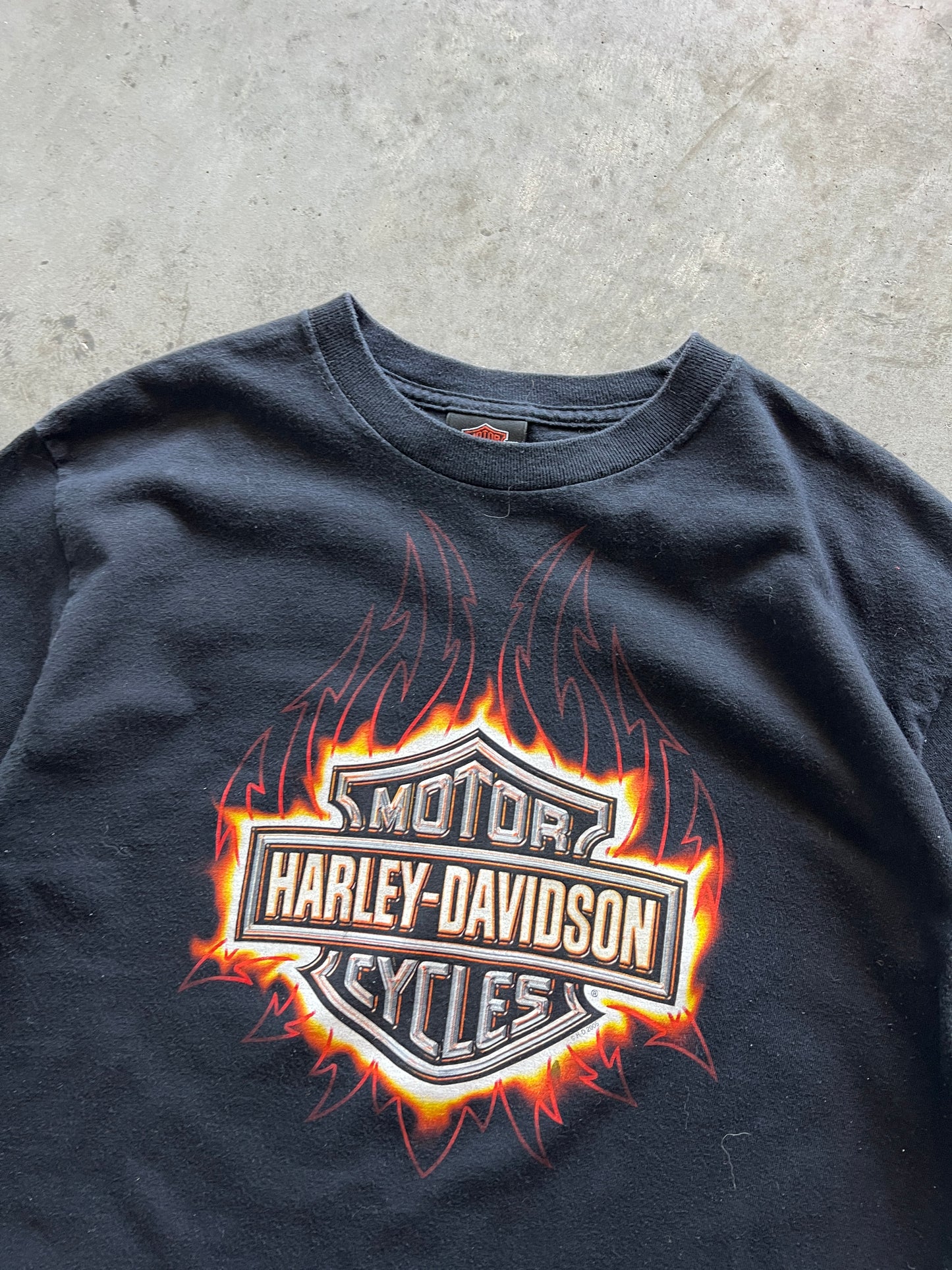 Vintage Black Harley Davidson Shirt - M