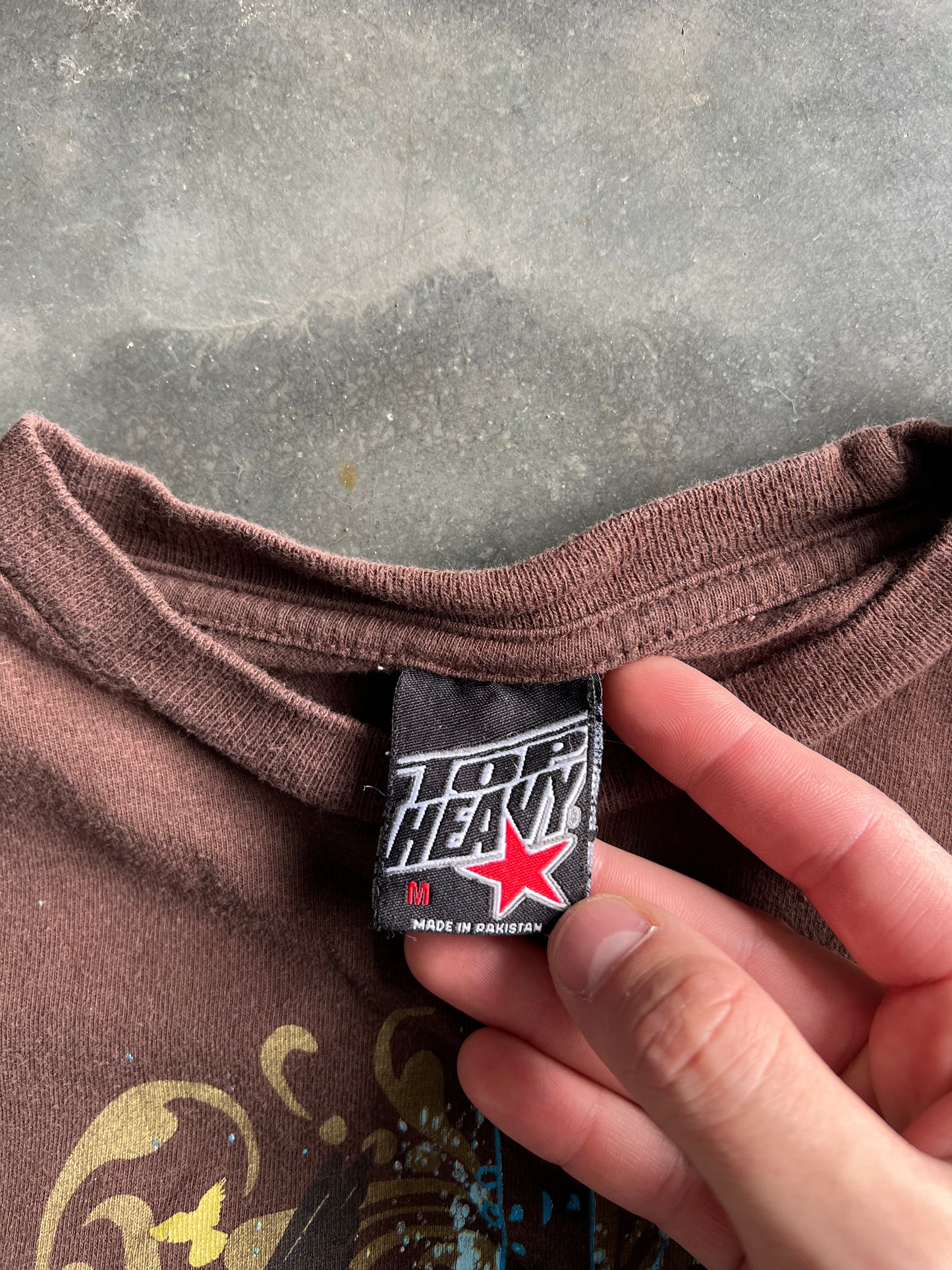 Vintage Brown Top Heavy Y2k Shirt - XS