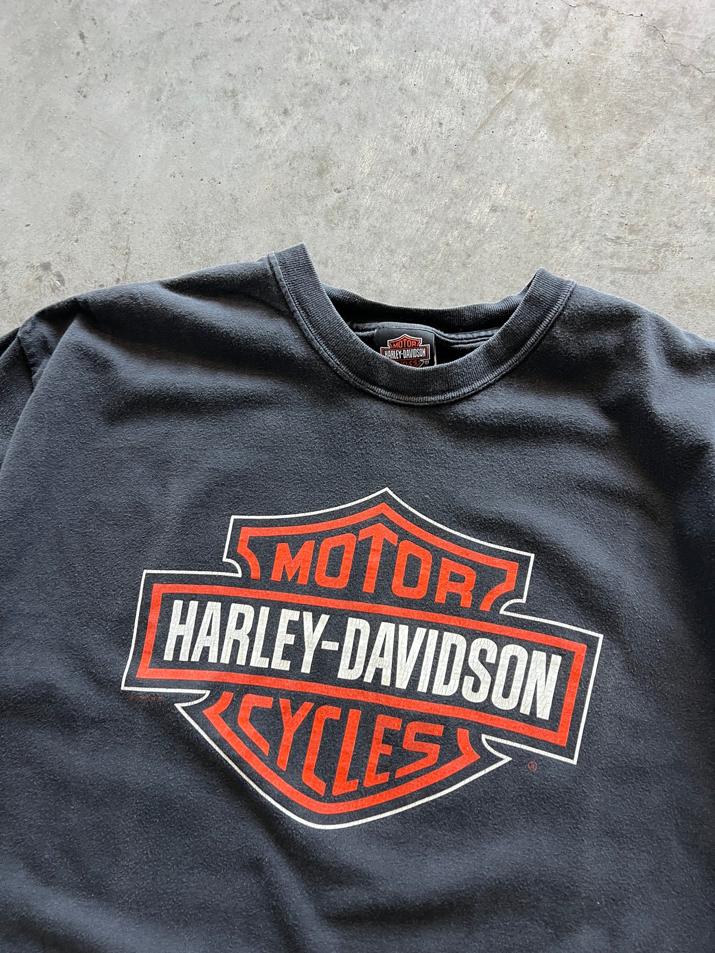 Vintage Black Harley Davidson Shirt - L