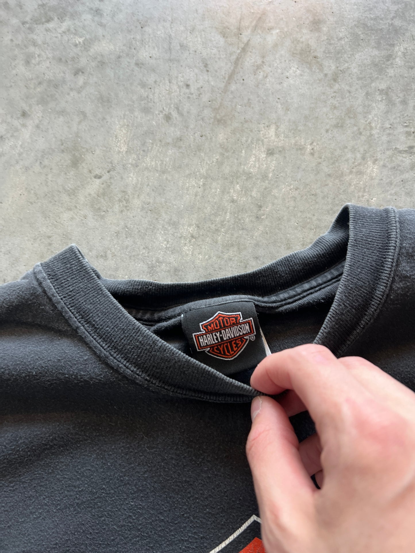Vintage Black Harley Davidson Shirt - L
