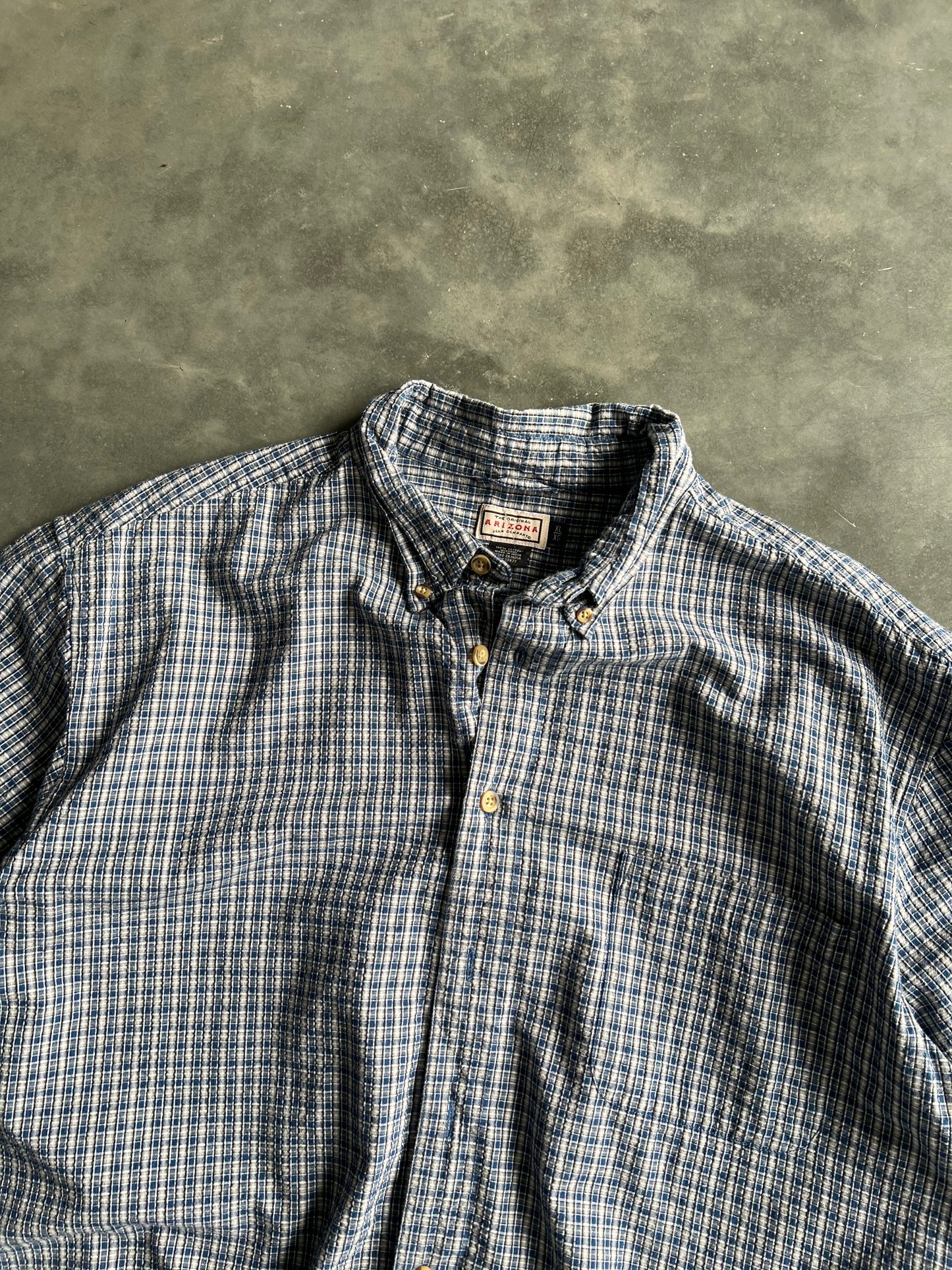 Vintage Blue Arizona Button Down Shirt - XL