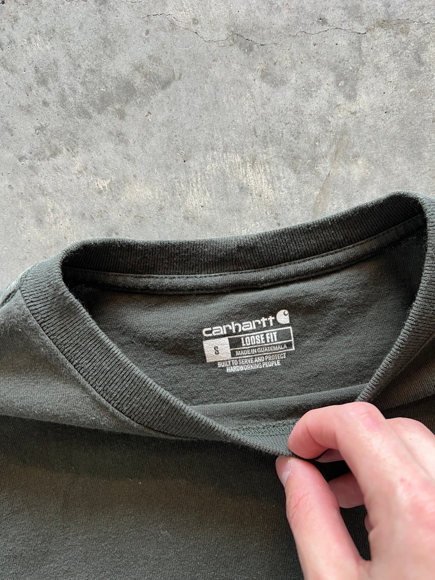 Vintage Dark Green Carhartt Shirt - S
