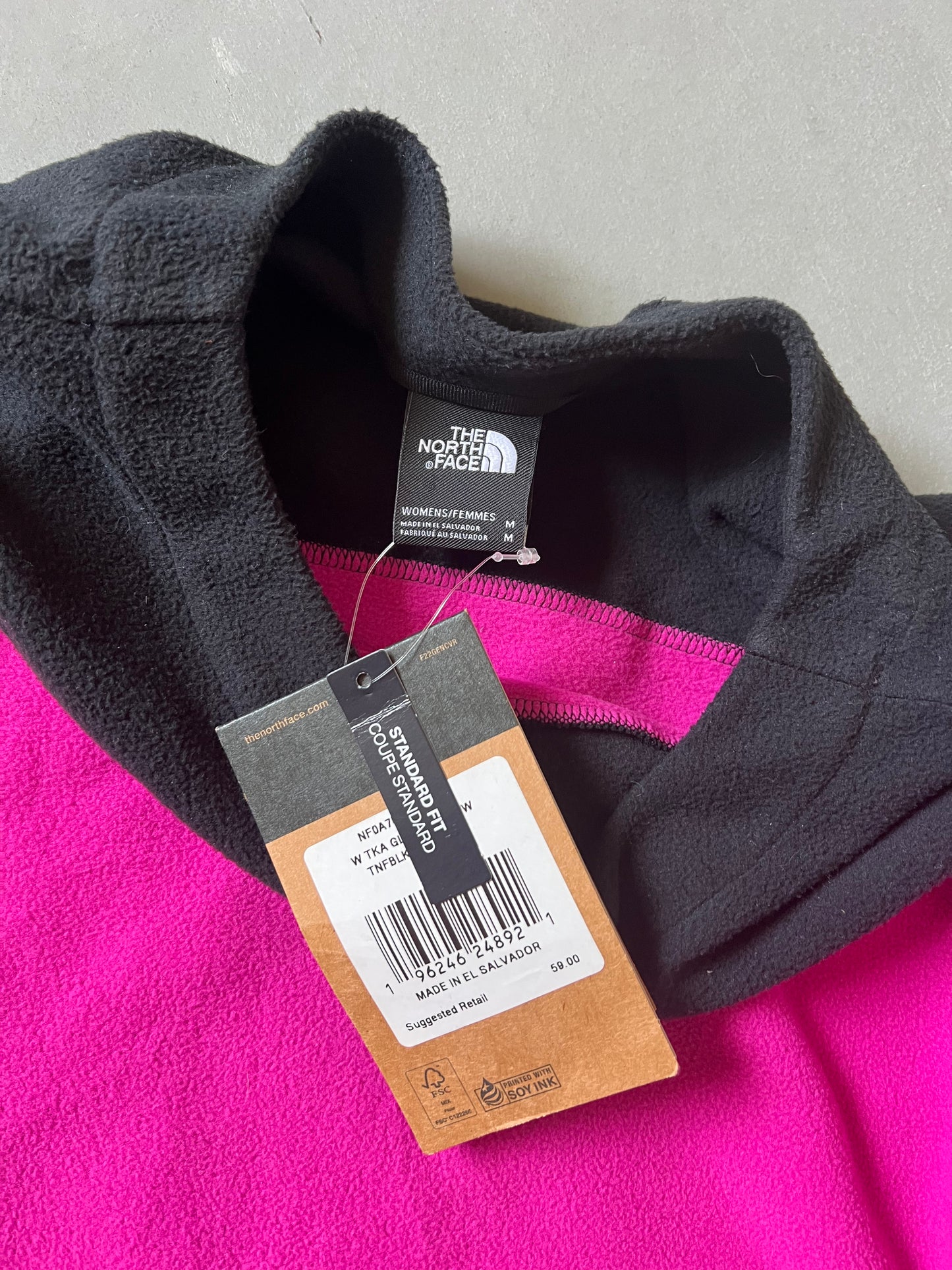 Pink The North Face Fleece Sweatshirt - M