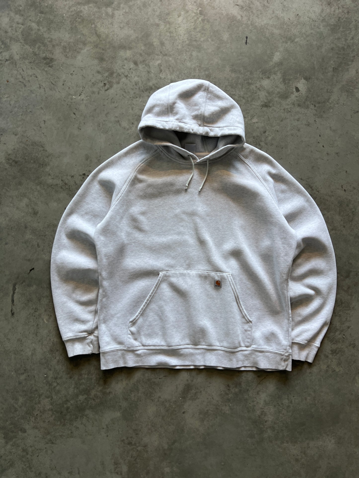 Vintage White Carhartt Hoodie - L