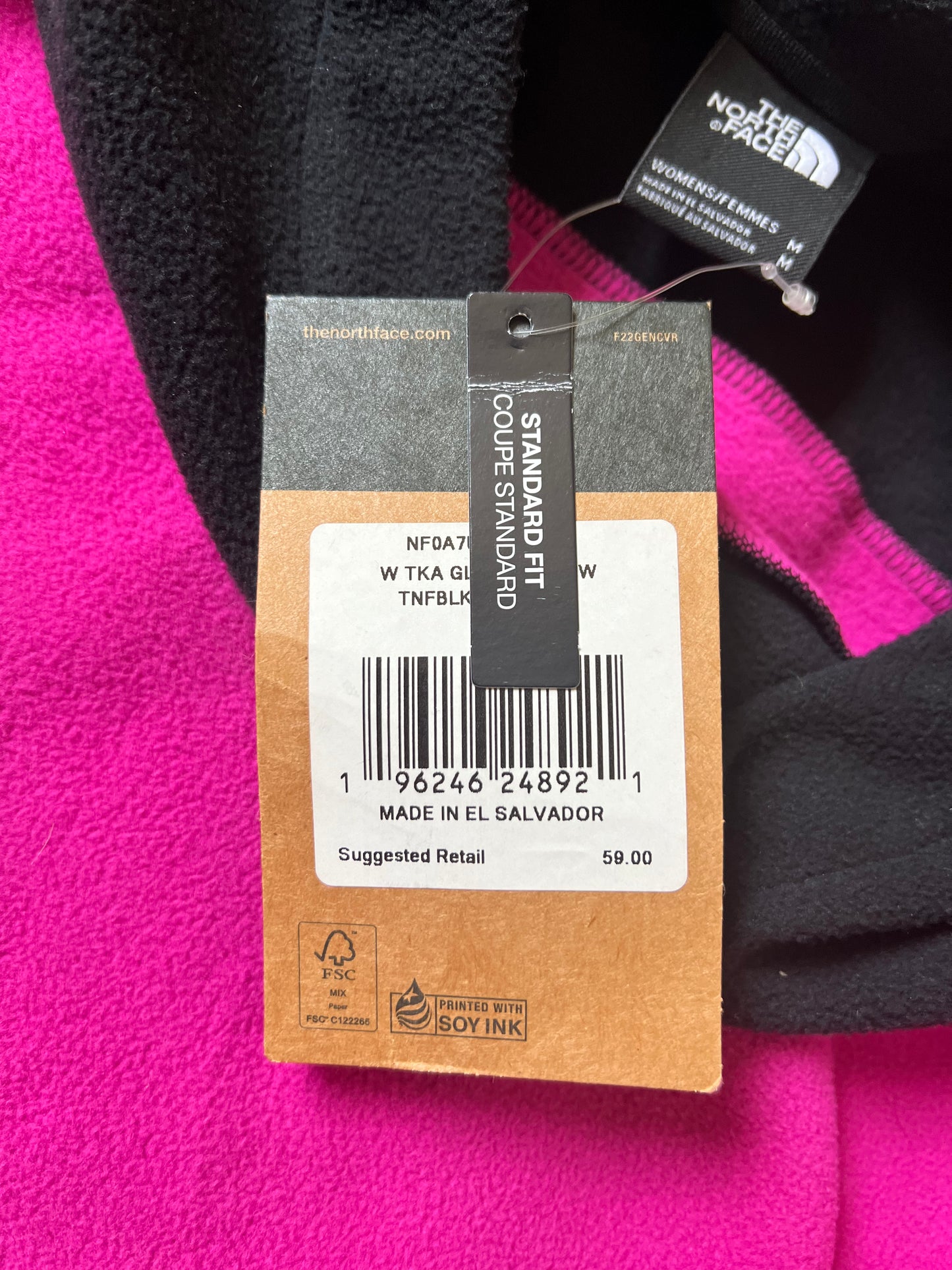 Pink The North Face Fleece Sweatshirt - M