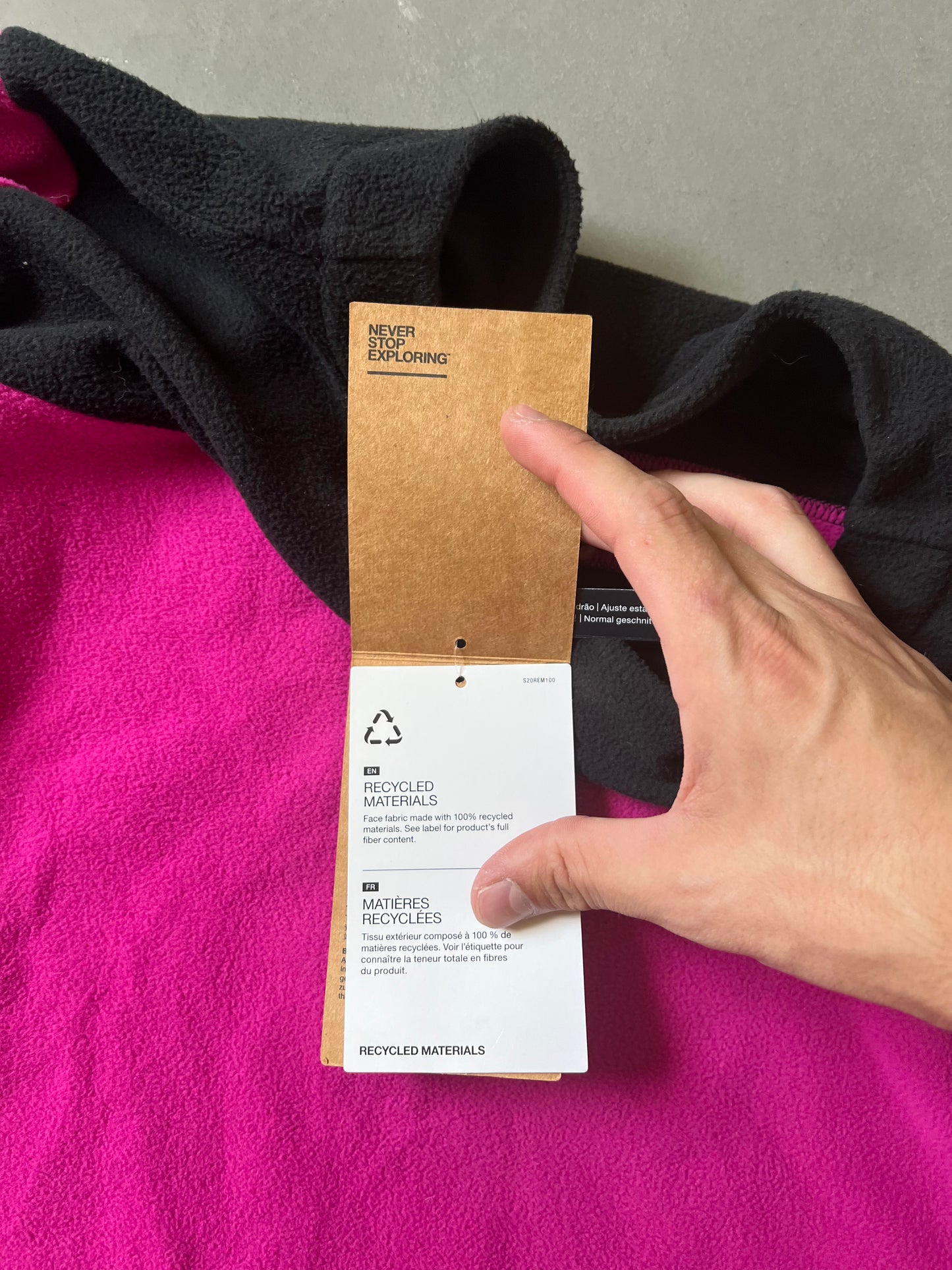 Pink The North Face Fleece Sweatshirt - M