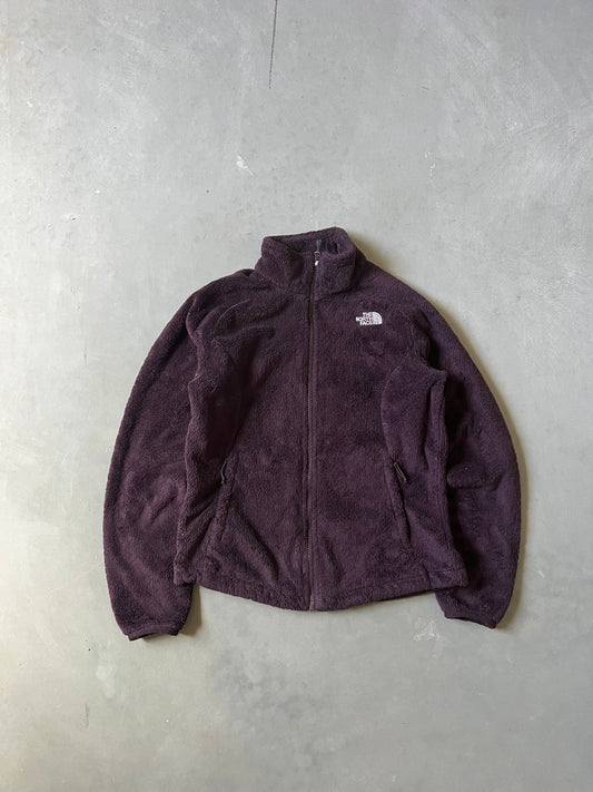 Purple North Face Full Zip Fleece Jacket - M