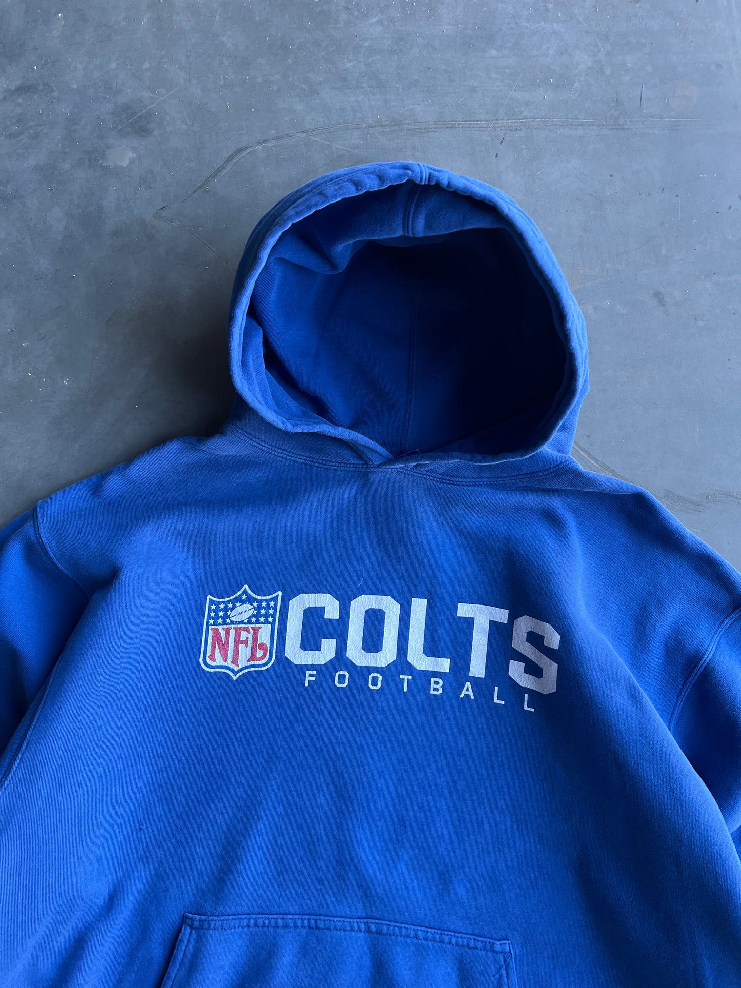 Vintage Royal Blue Indianapolis Colts Hoodie - XL