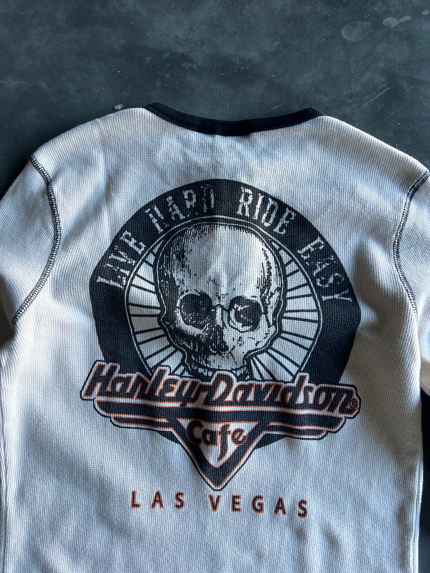 Vintage Harley Davidson Thermal Shirt - L