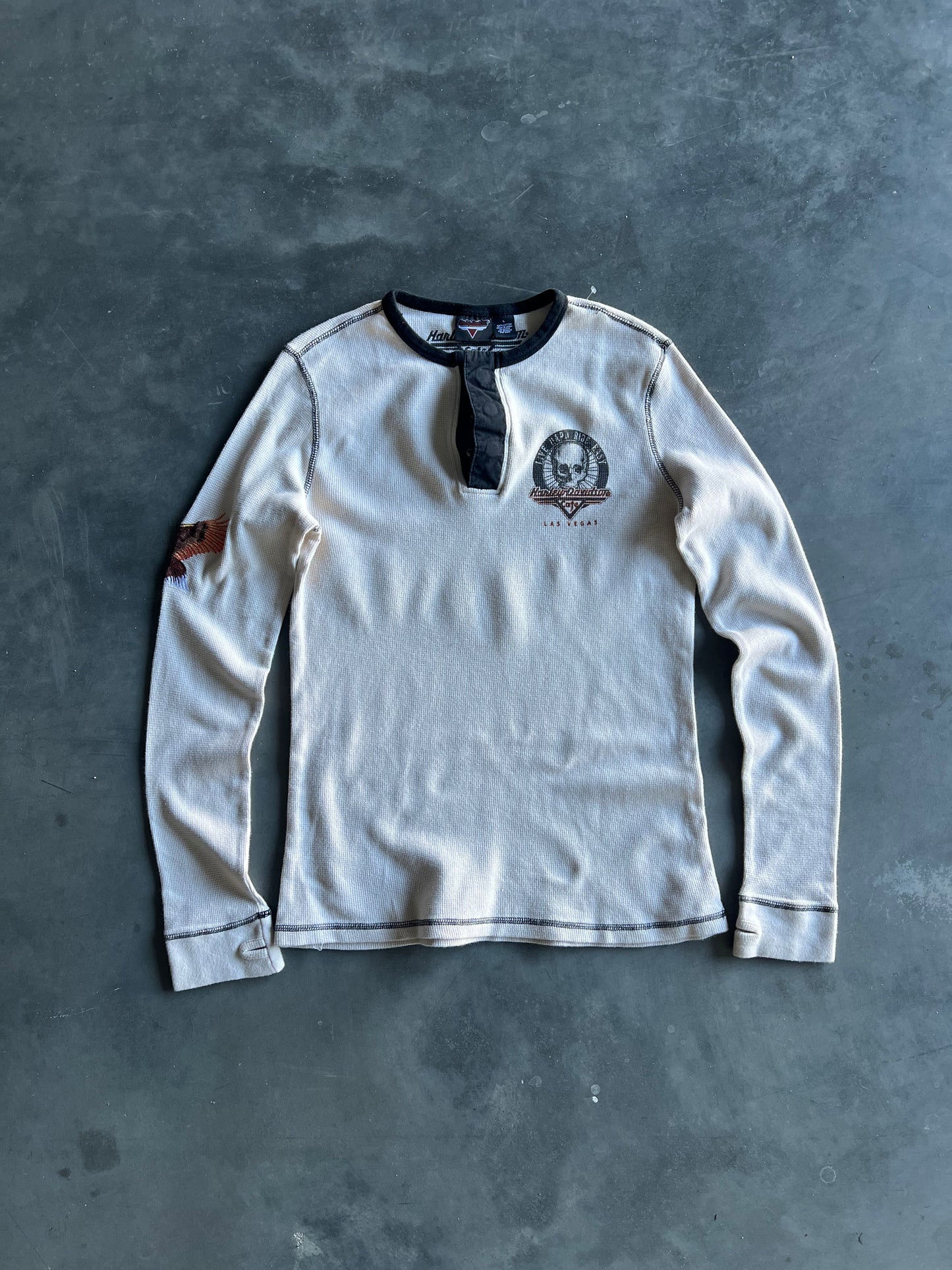 Vintage Harley Davidson Thermal Shirt - L