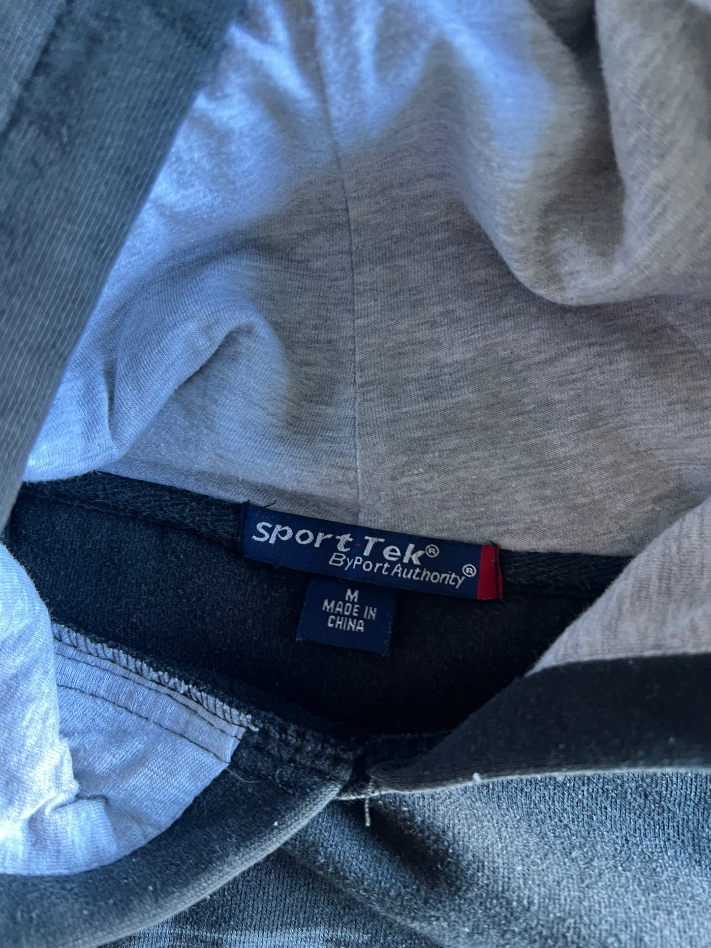 Vintage Faded Black Stock-Car Racing Hoodie - M