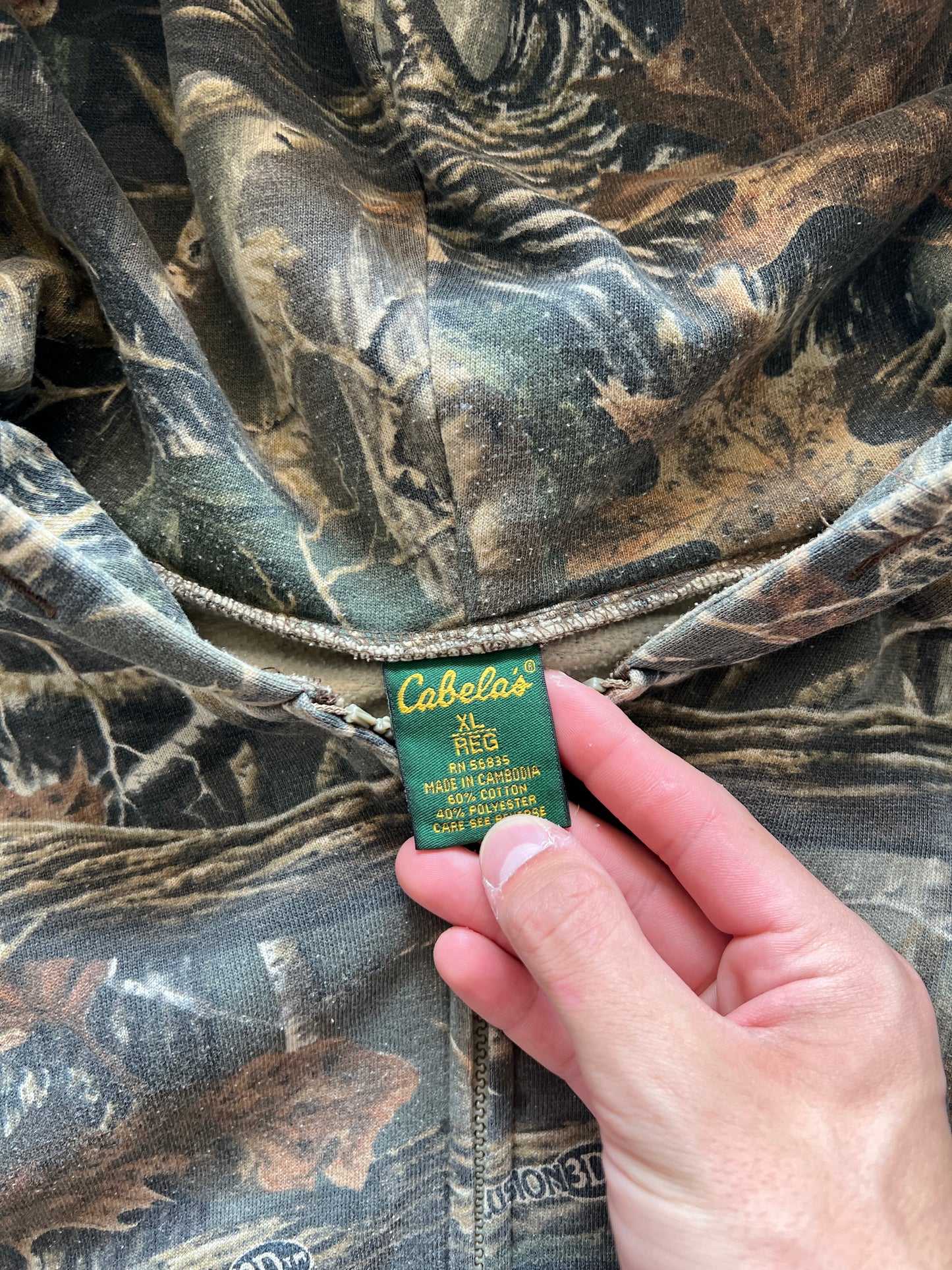 Vintage Cabelas Camo Hoodie - XL