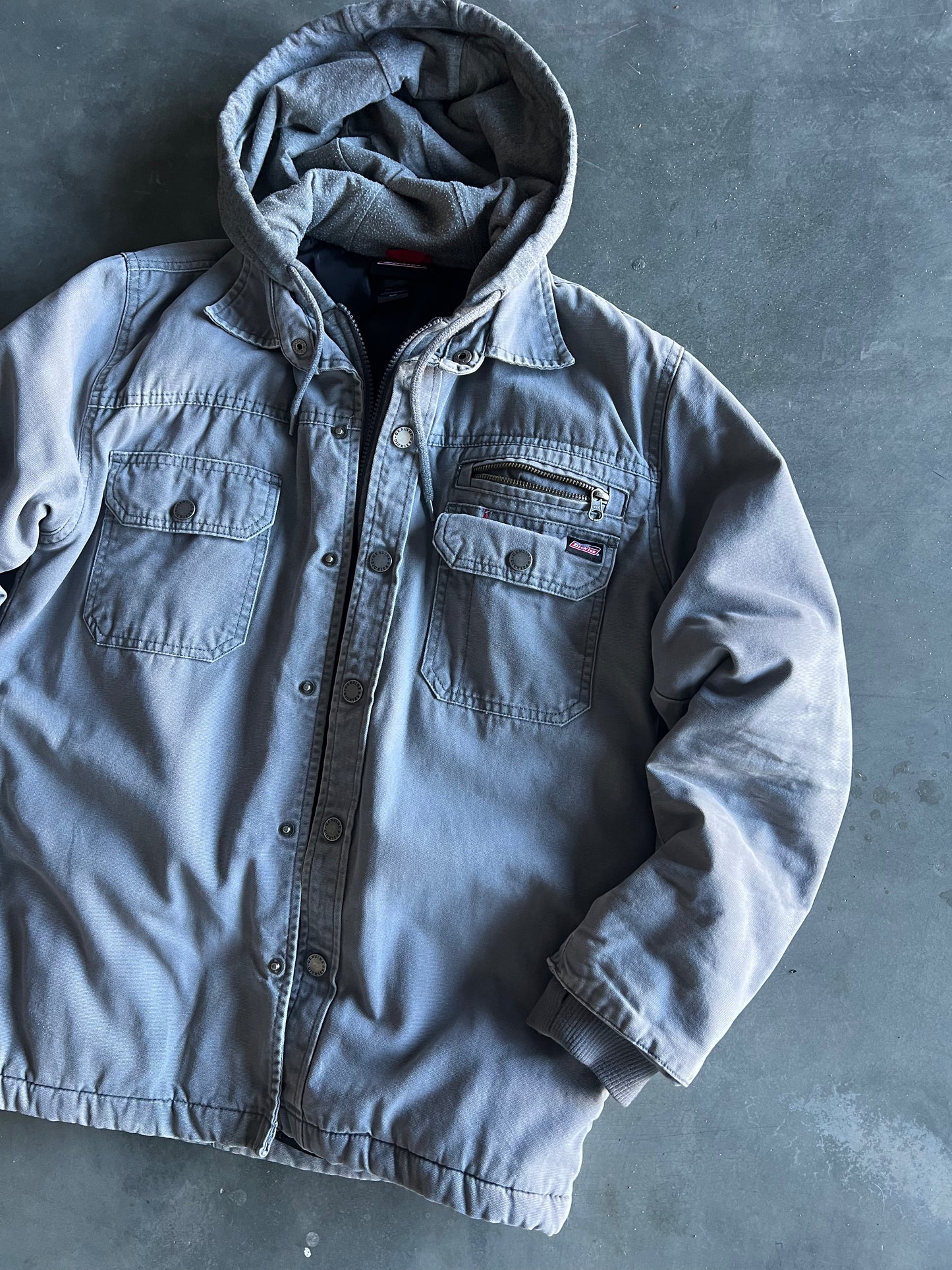 Vintage Stone Grey Dickies Work Jacket - L