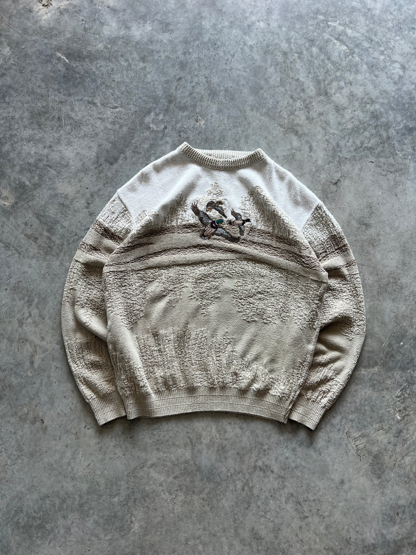 Vintage Tan Croft & Borrow Sweater - XL