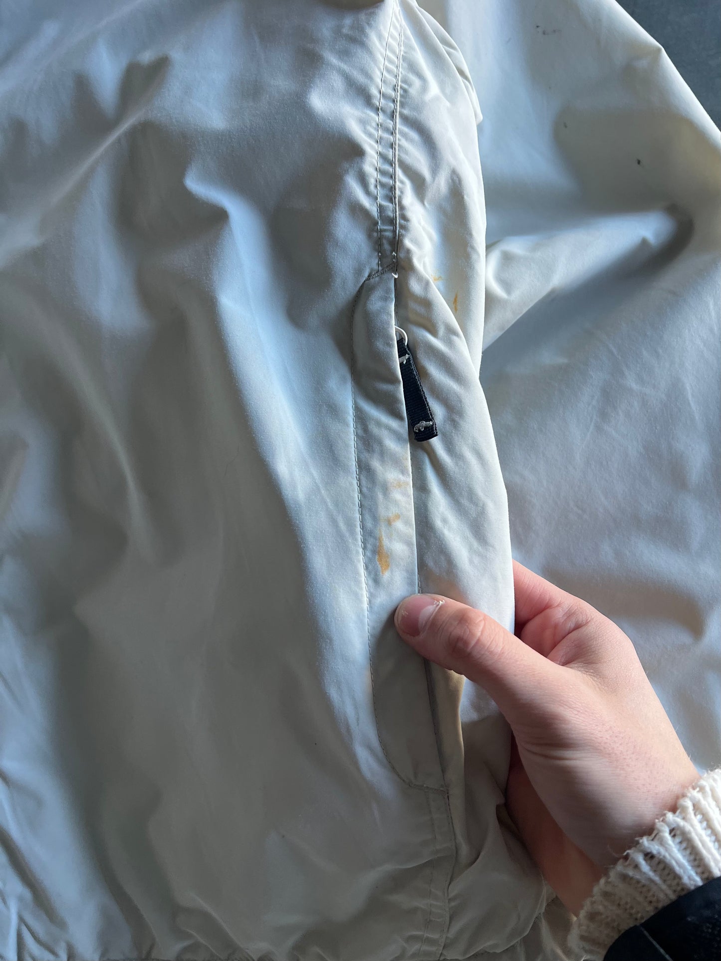 Vintage Pastel White Columbia Zip Jacket - XL