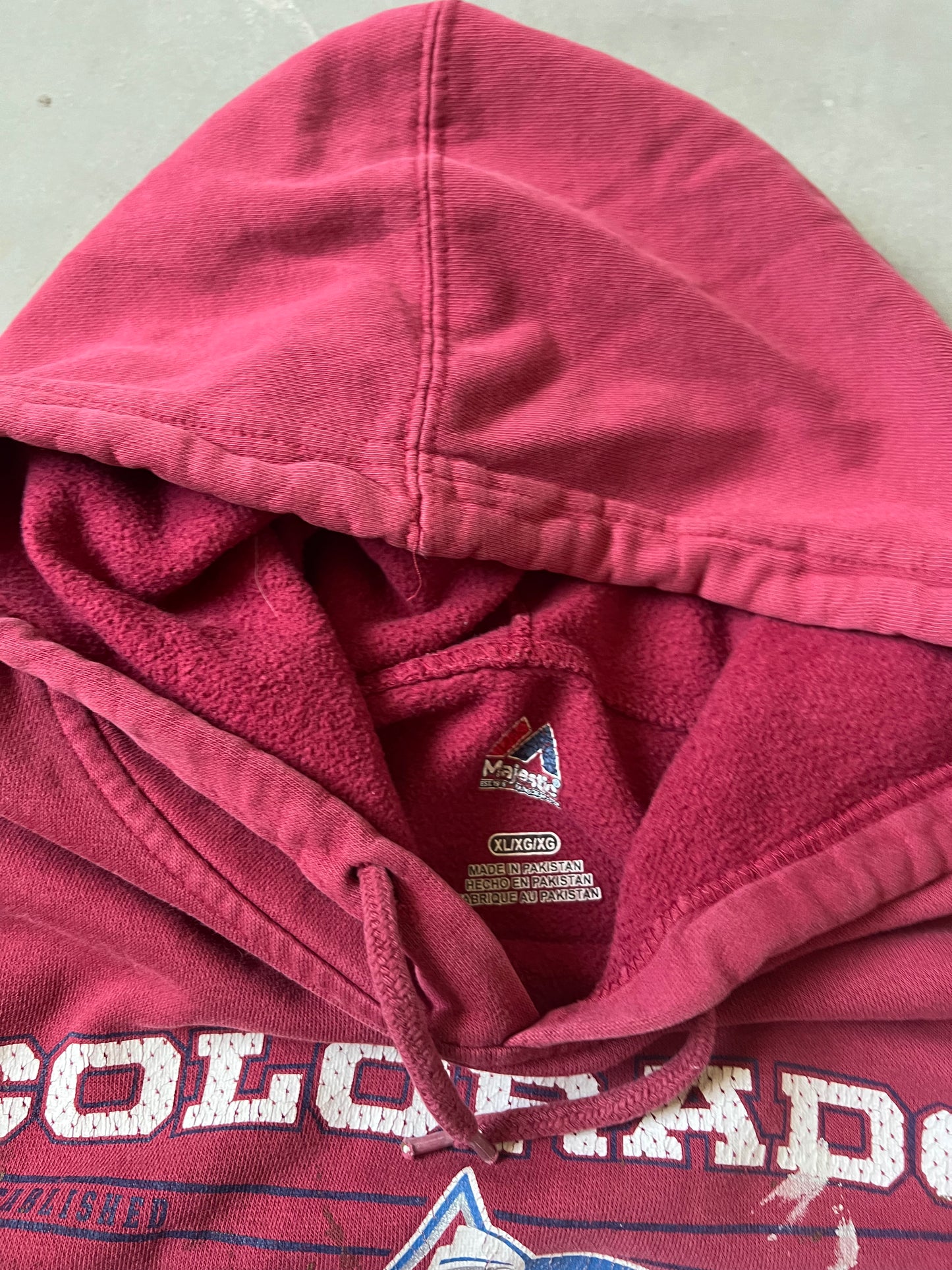 Painted Colorado Avalanche NFL Hoodie - XL