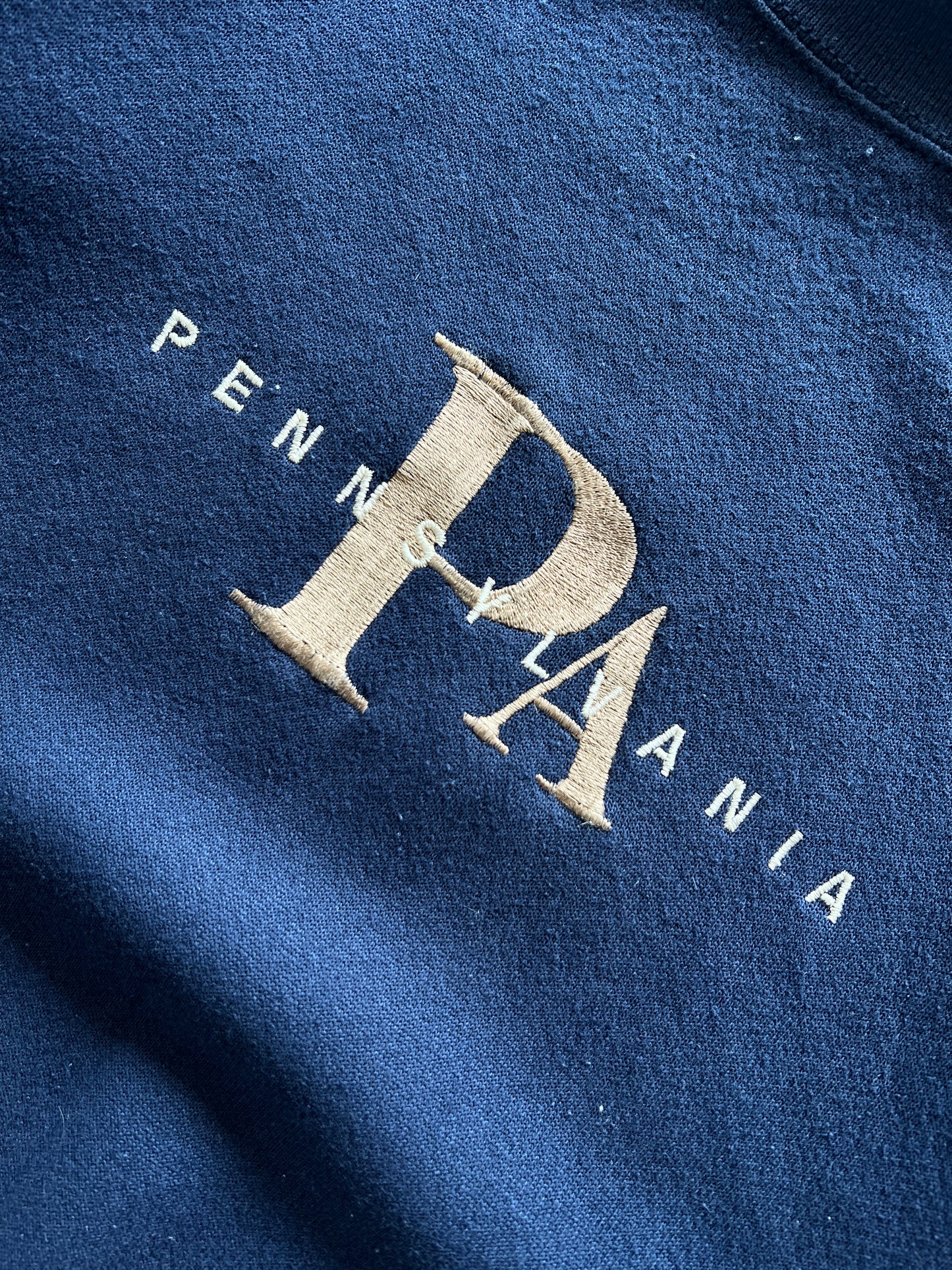 Vintage Navy Pennsylvania Crew - L