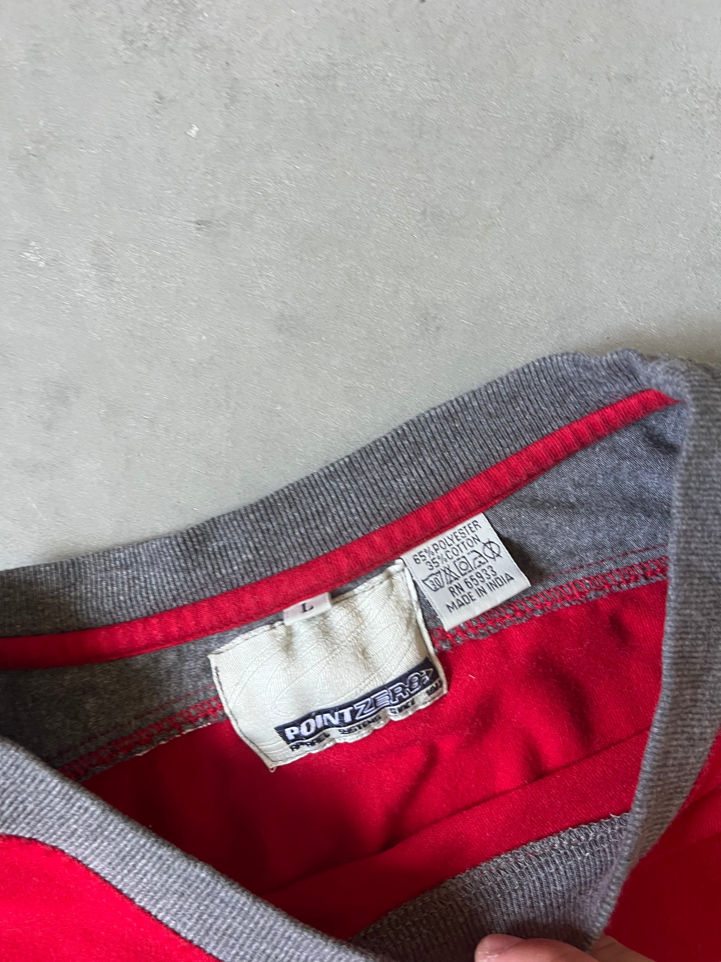 Yek Red Stripped Longsleeve Shirt - XL
