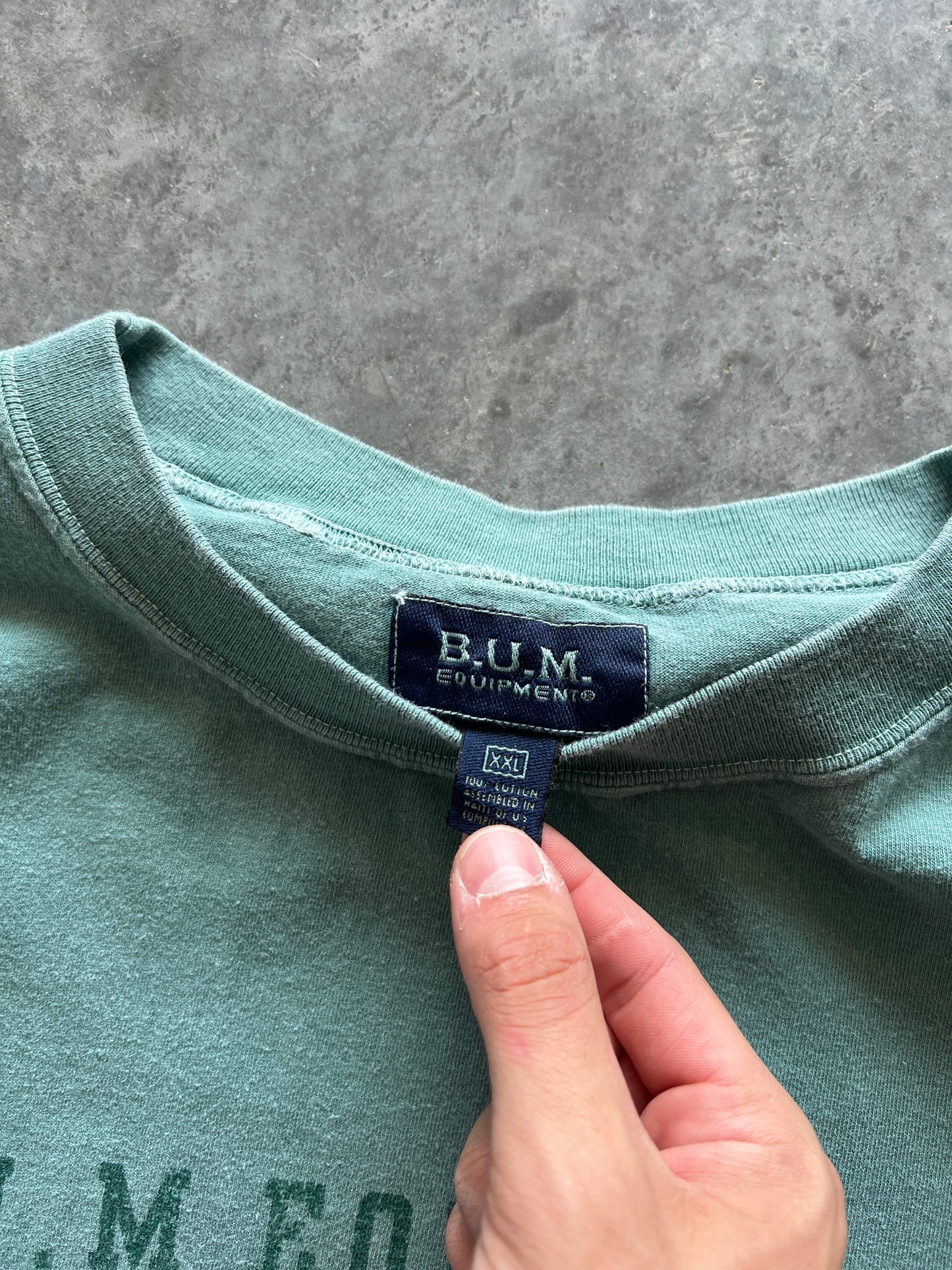 Vintage Green Bum Equipment Shirt - XXL