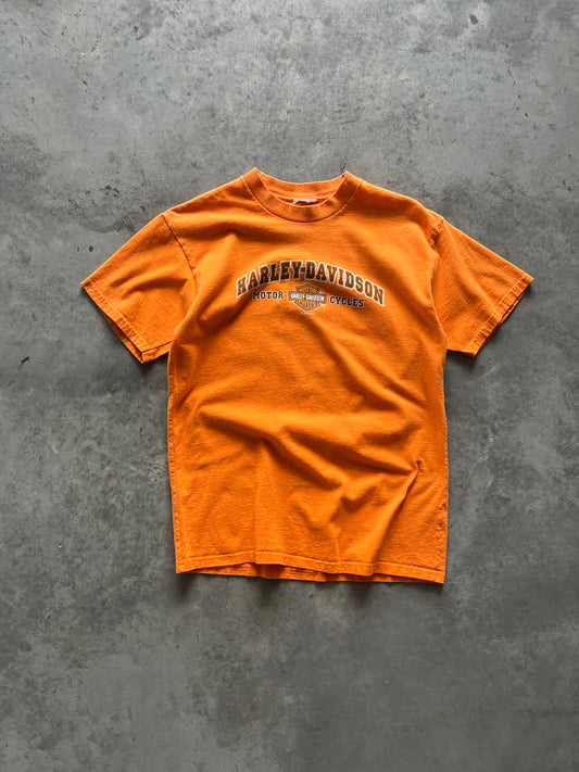 Vintage Orange Harley Davidson Shirt - S