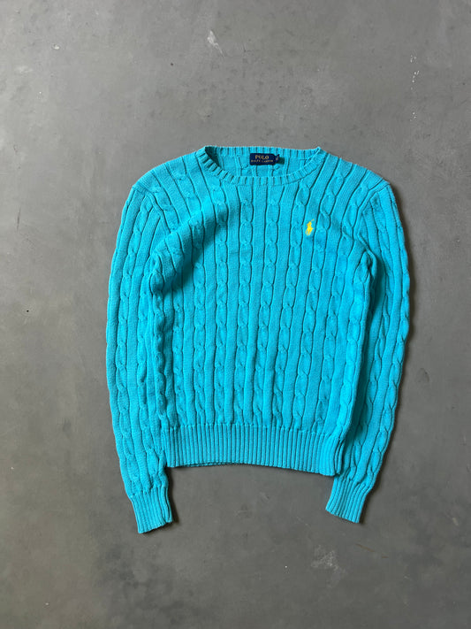 Teal Blue Polo Ralph Lauren Knit Sweater - S