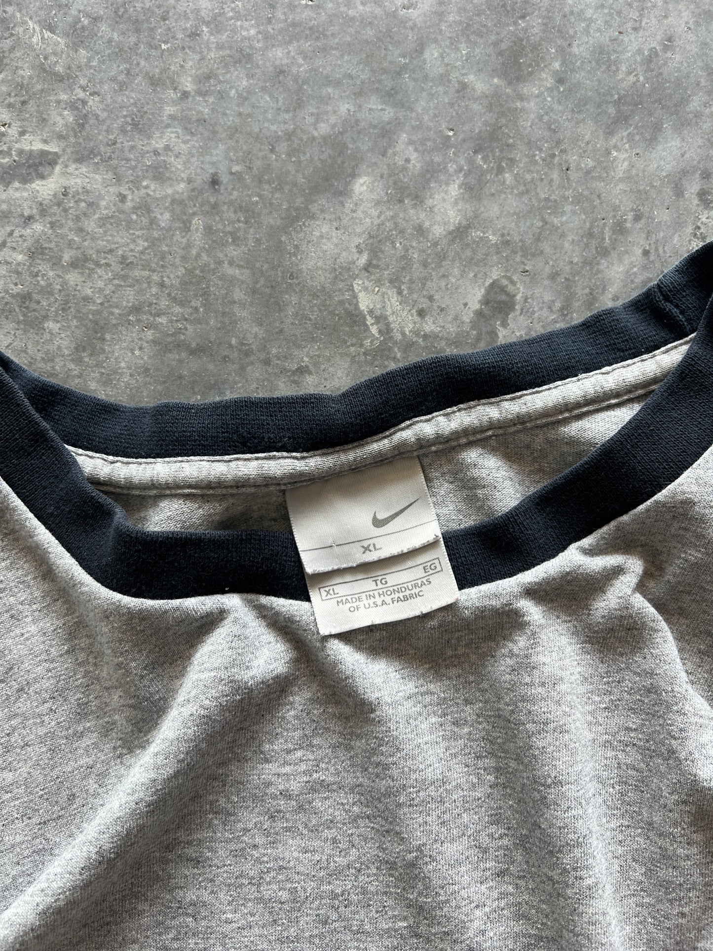 Vintage Grey Nike Ringer Shirt - XL