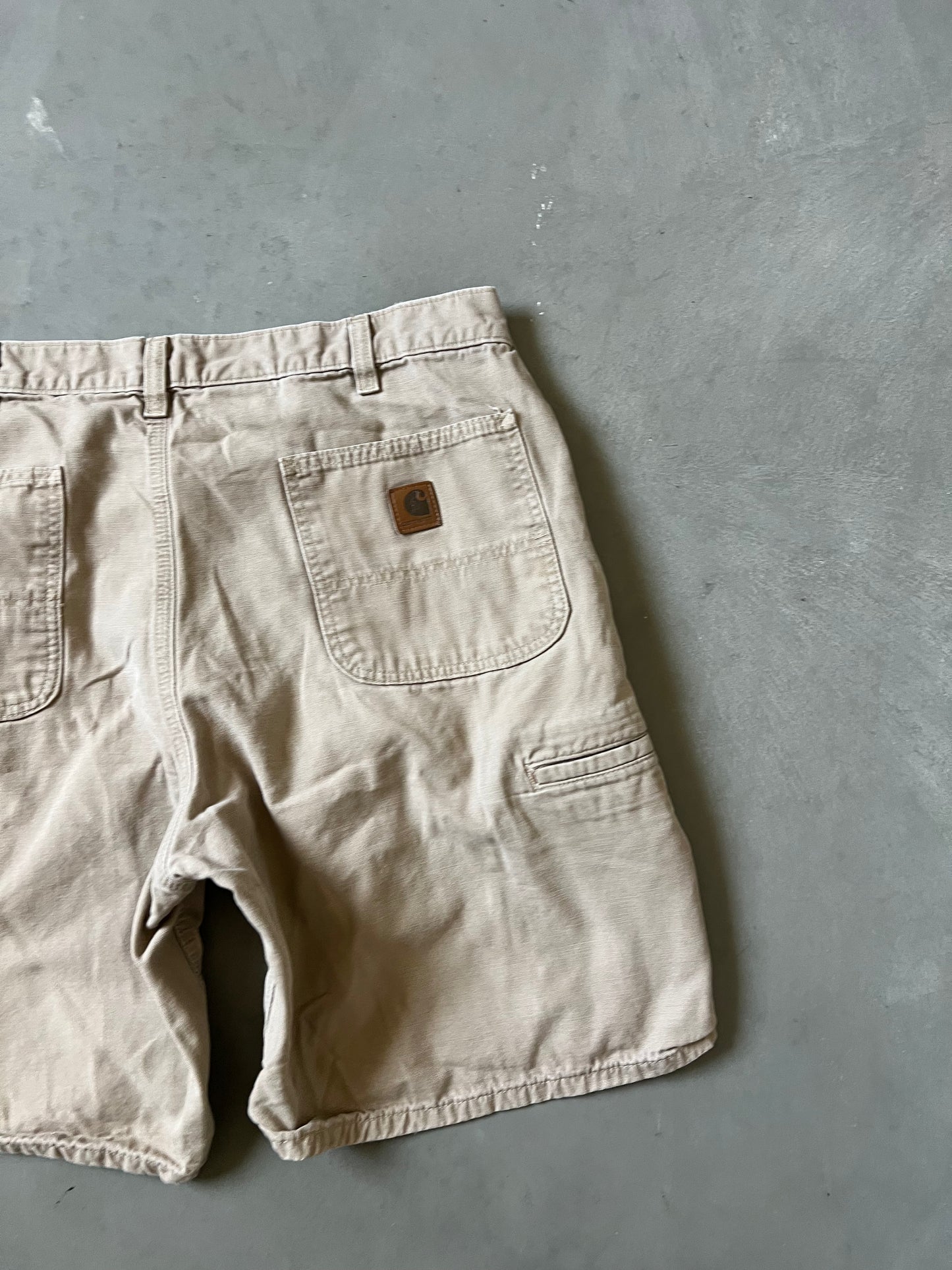 Vintage Tan Carhartt Carpenter Shorts - 38