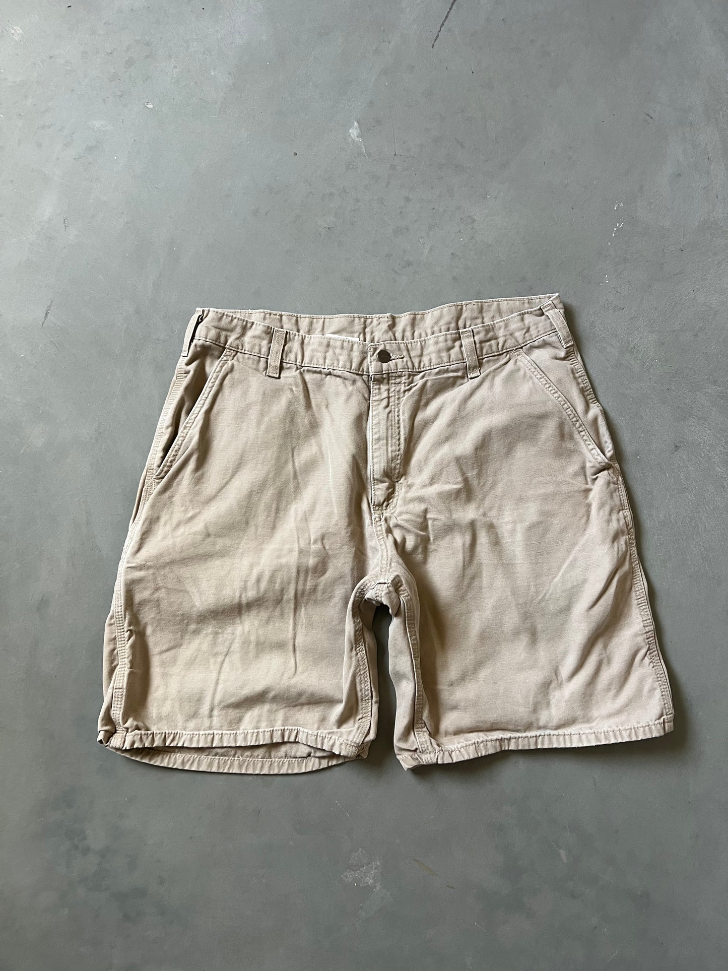 Vintage Tan Carhartt Carpenter Shorts - 38