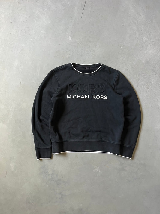 Black Micheal Kors Spellout Crewneck - M