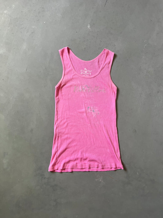 Vintage Pink Y2k Tank Top - XL