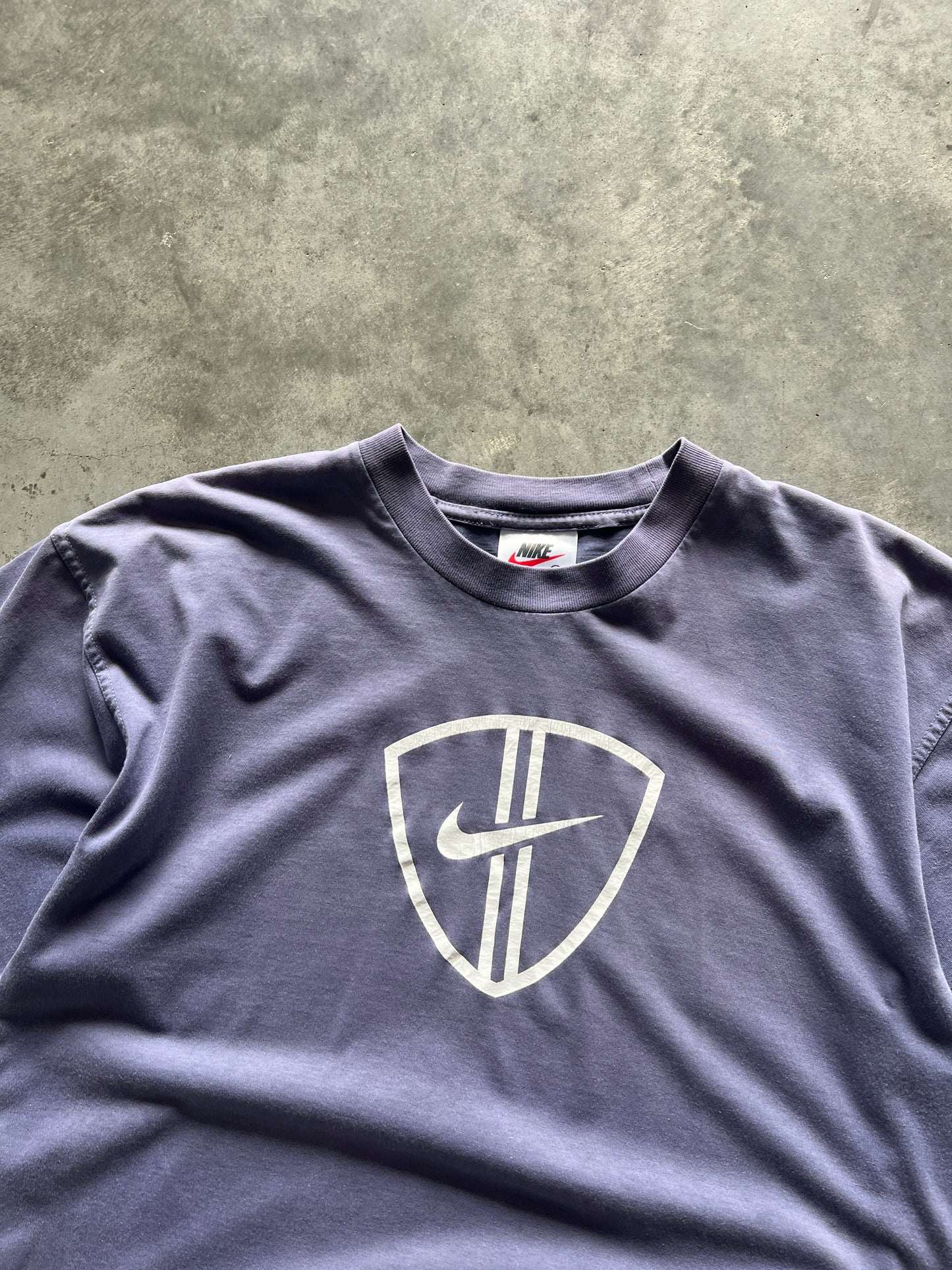 Vintage Purple Nike Swoosh Shirt - L