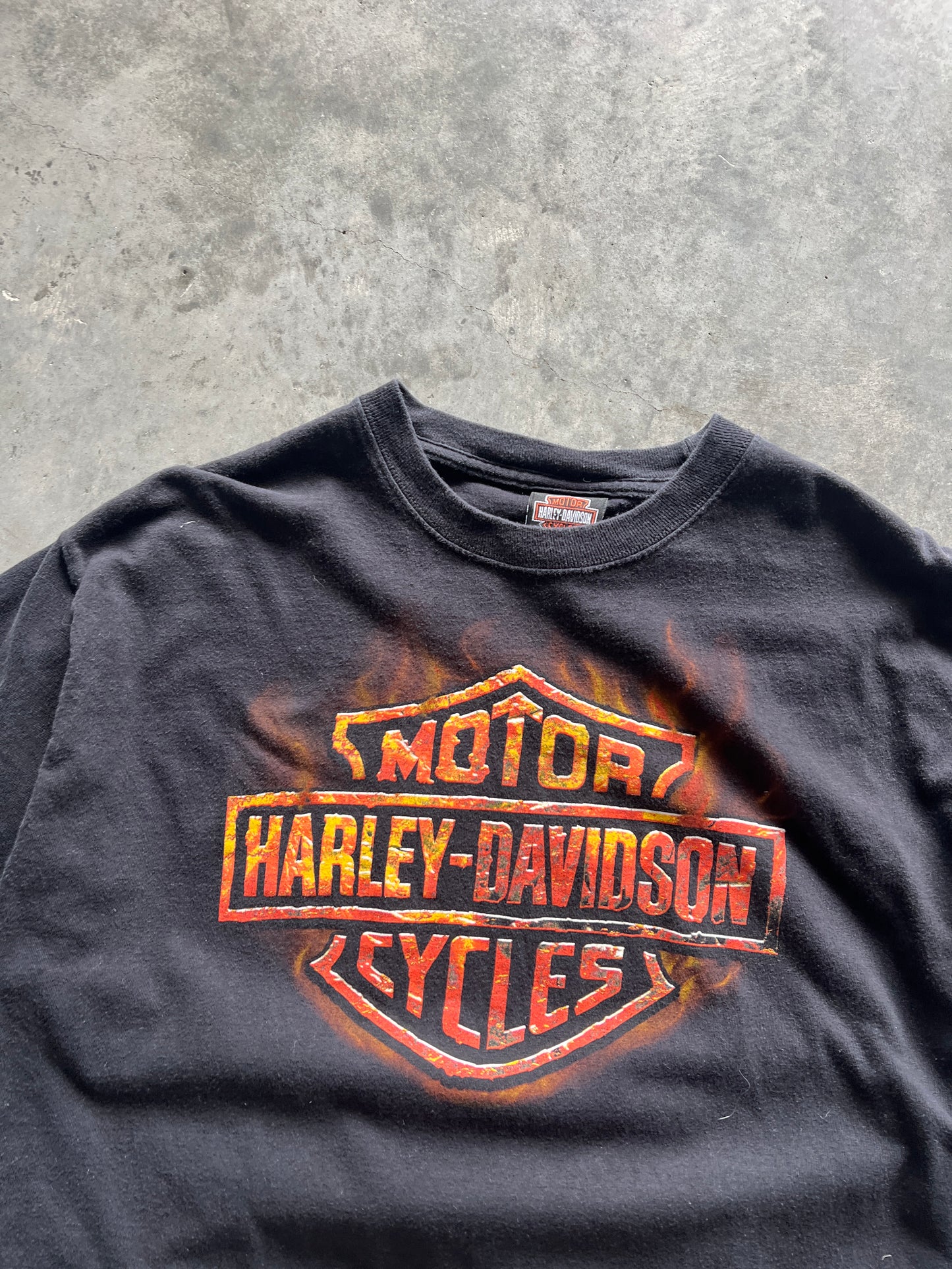Vintage Black Harley Davidson Shirt - M