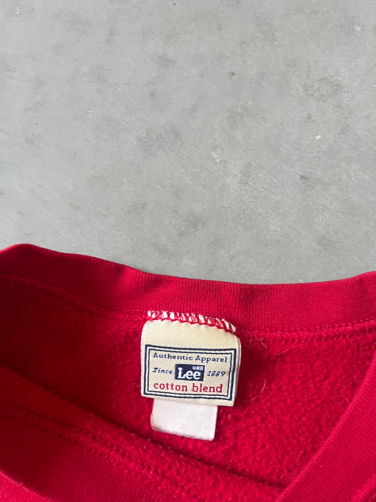 Vintage Red Seaside Dolphin Crew - XXL