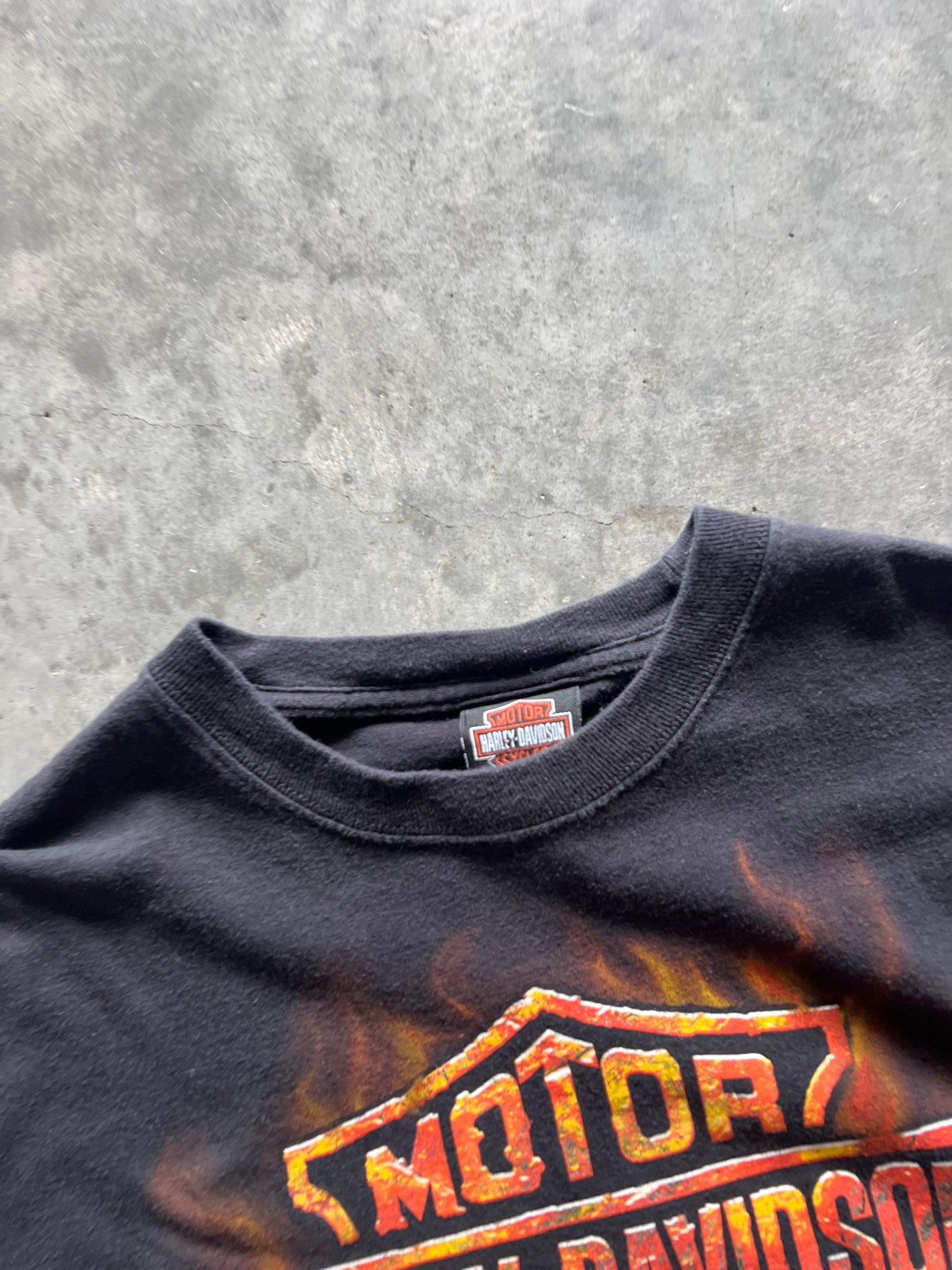 Vintage Black Harley Davidson Shirt - M