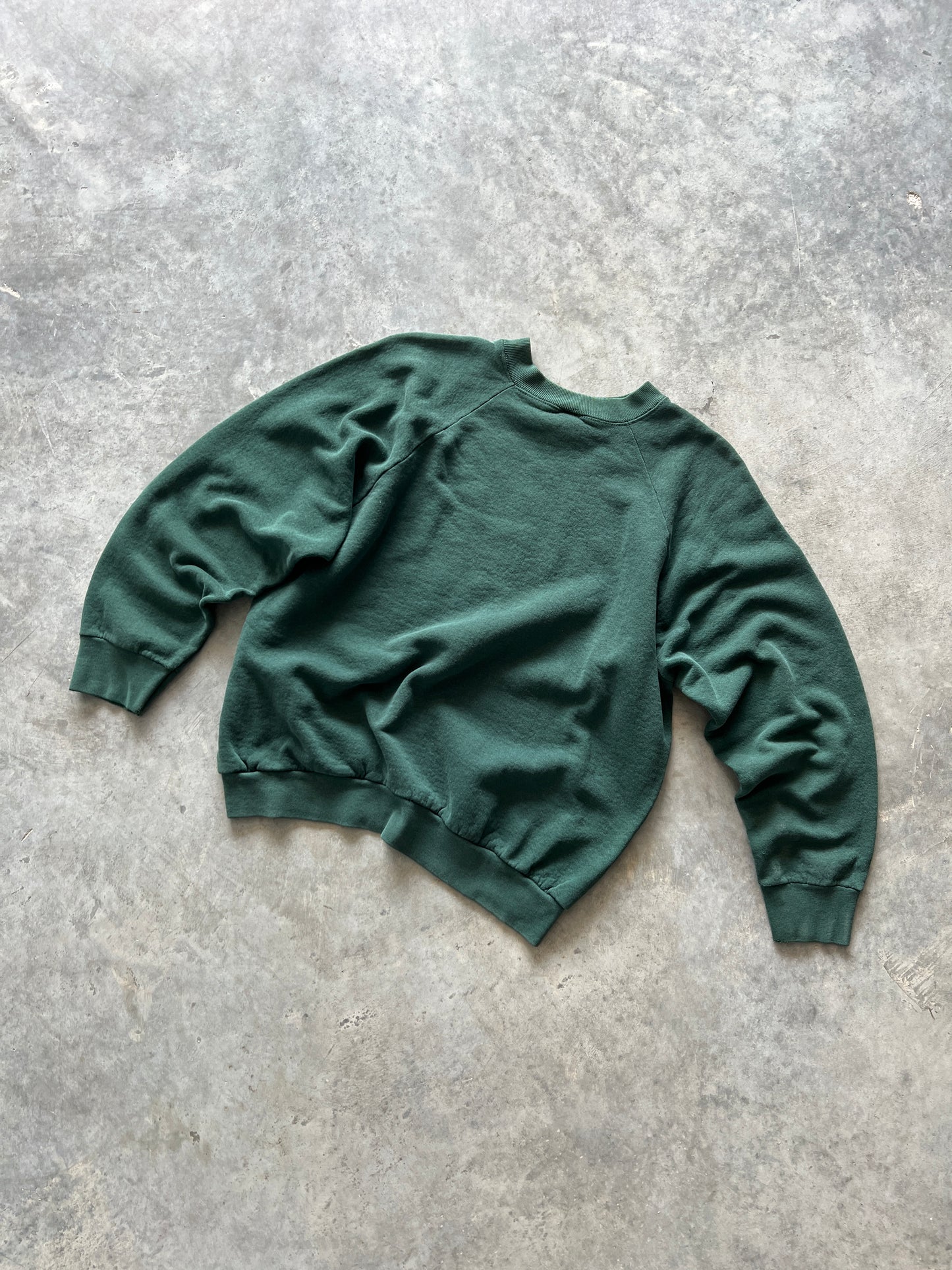 Vintage Blank Forest Green Crew -