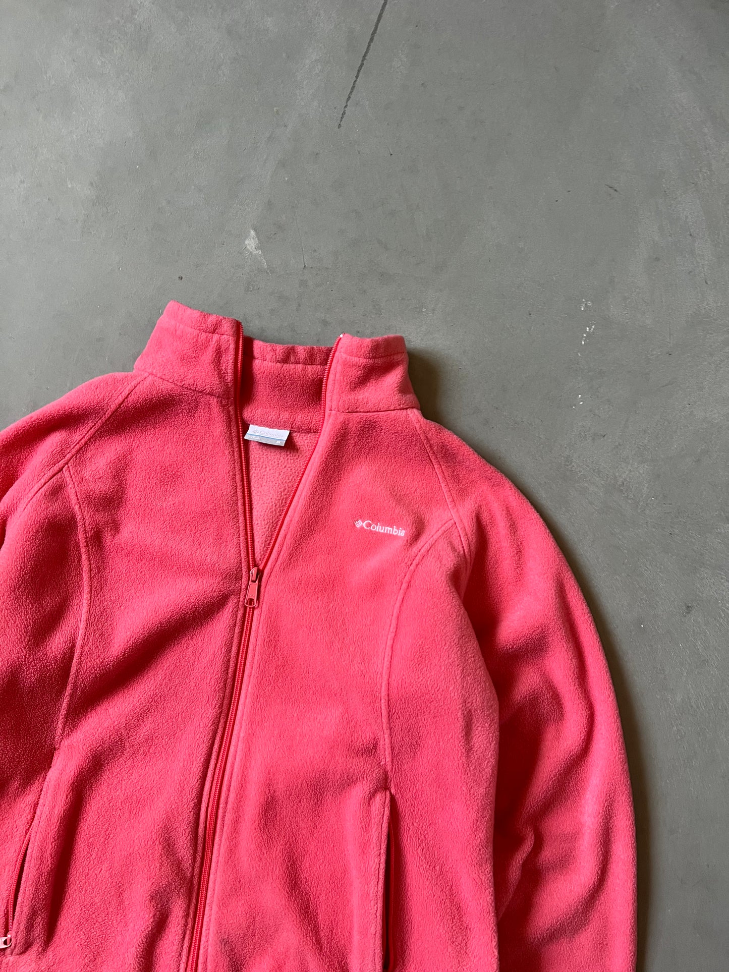 Vintage Pink Columbia Fleece Jacket - XL