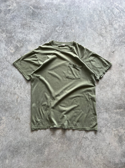 Vintage Dark Green Blank Shirt - L