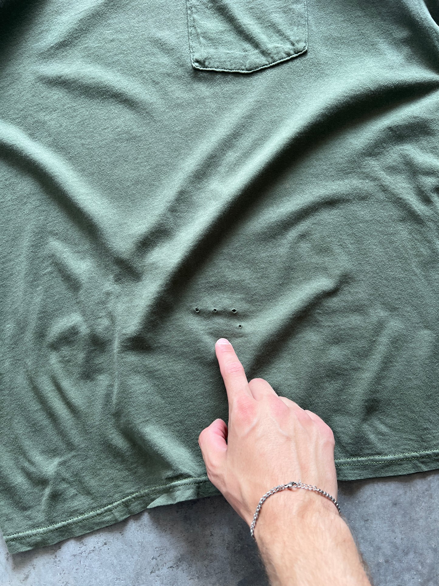 Vintage Dark Green Blank Shirt - L