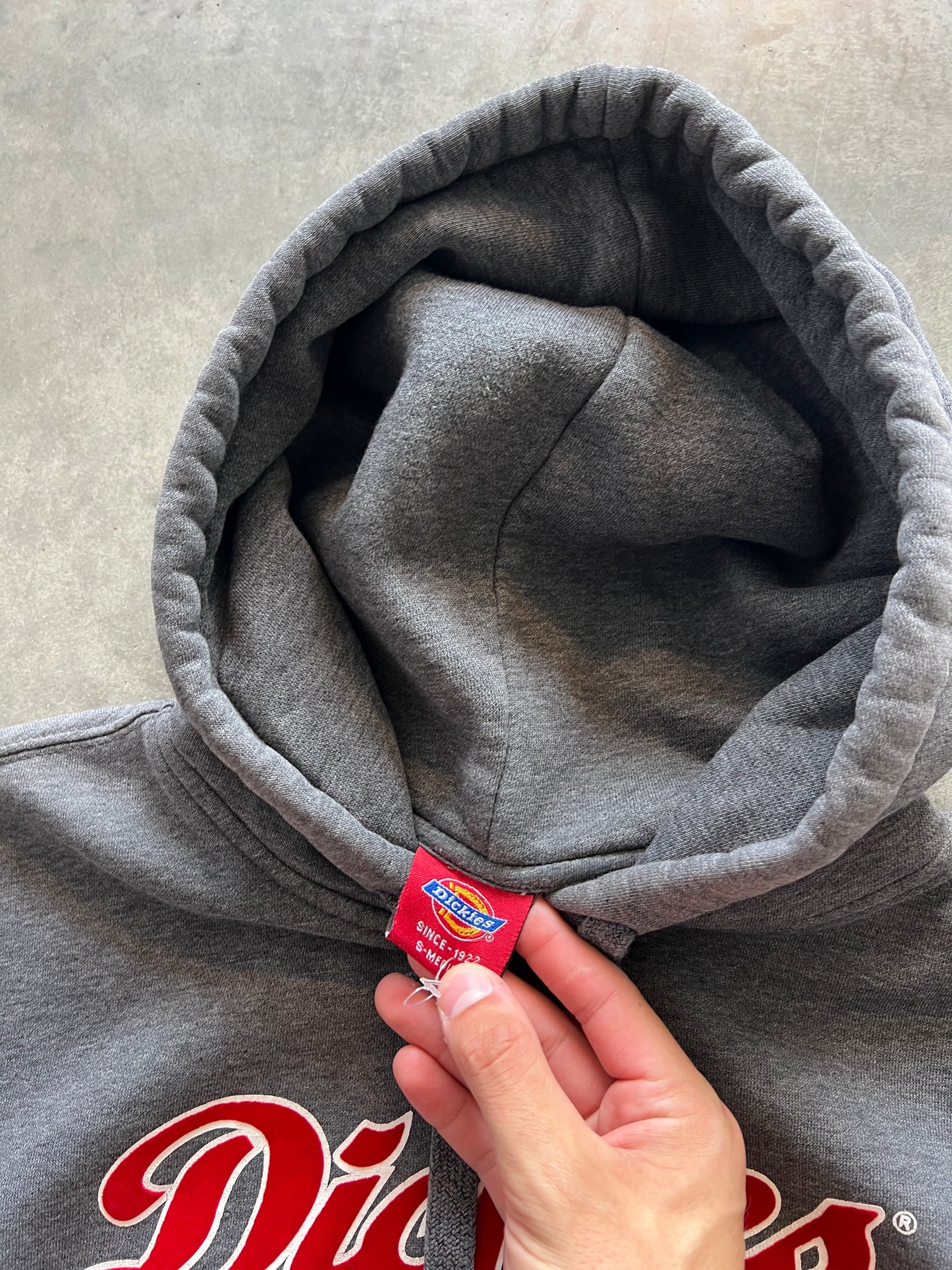 Vintage Heather Grey Dickies Hoodie - M