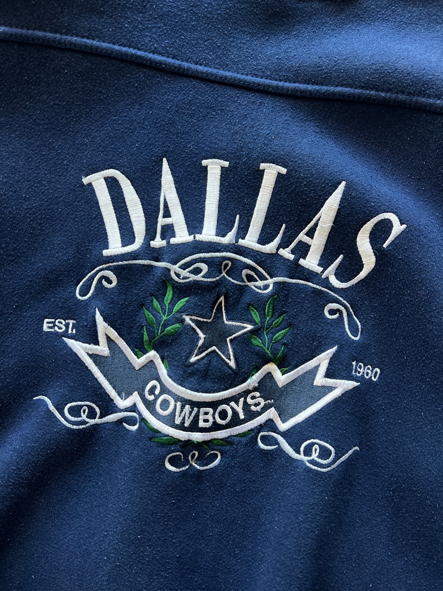 Vintage Blue Dallas Cowboys Crew - M/L