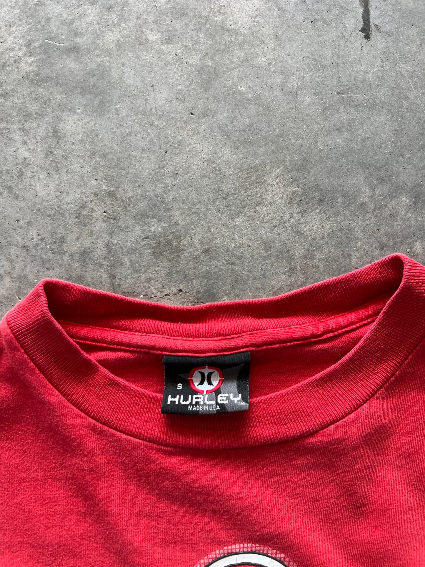 Vintage Faded Red Hurley Shirt - XS