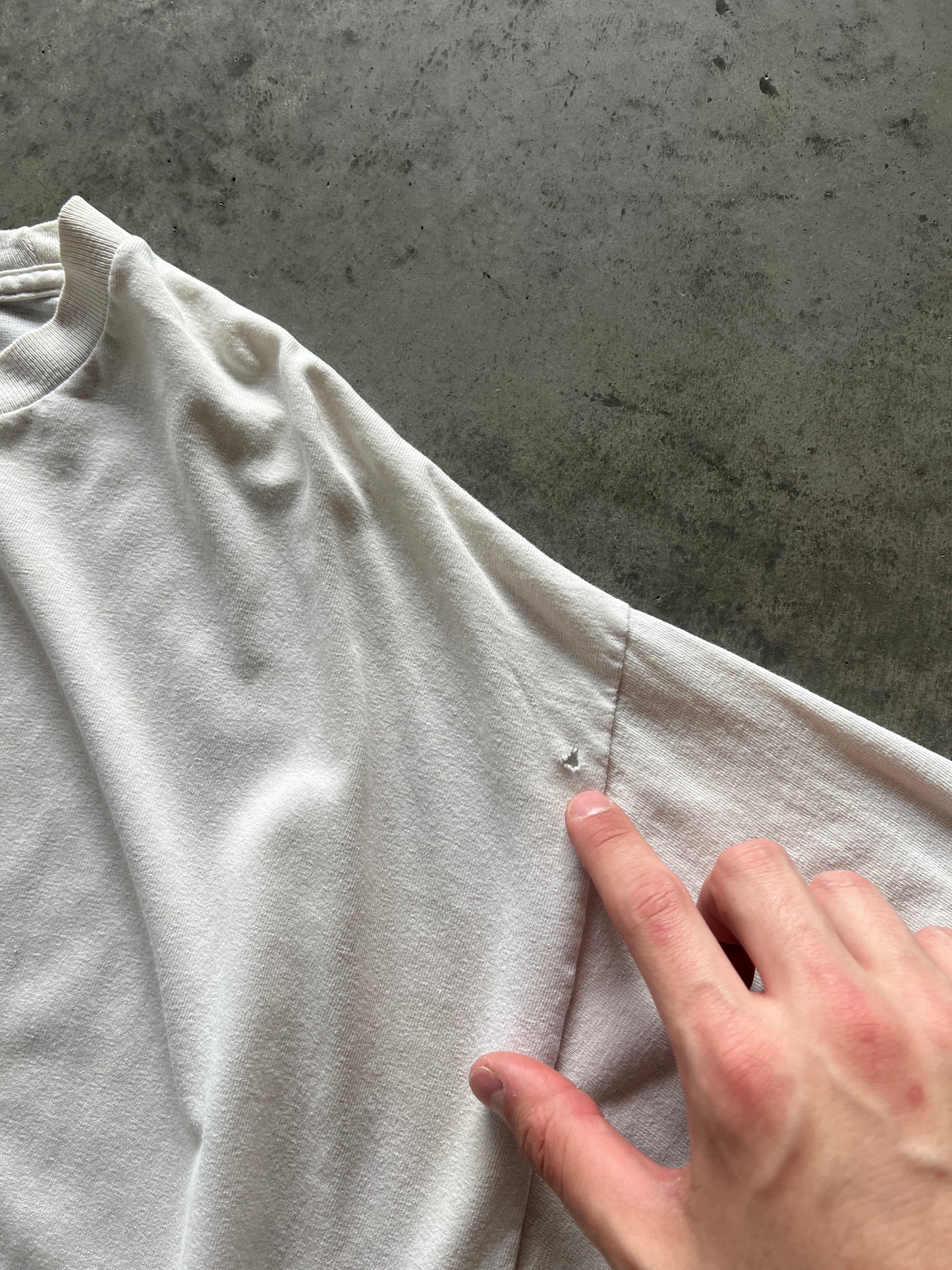 Vintage Distressed White Choppers Shirt - XL